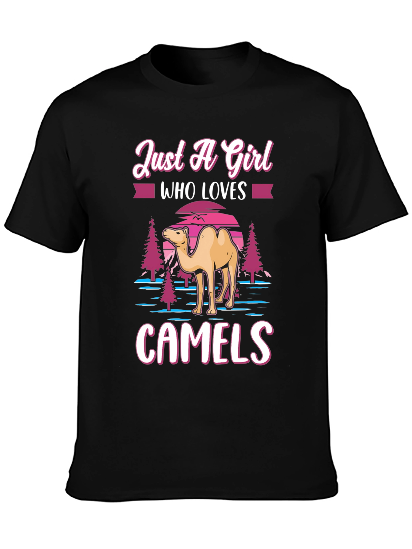 Just A Girl Who Loves Camels Graphic T-Shirt