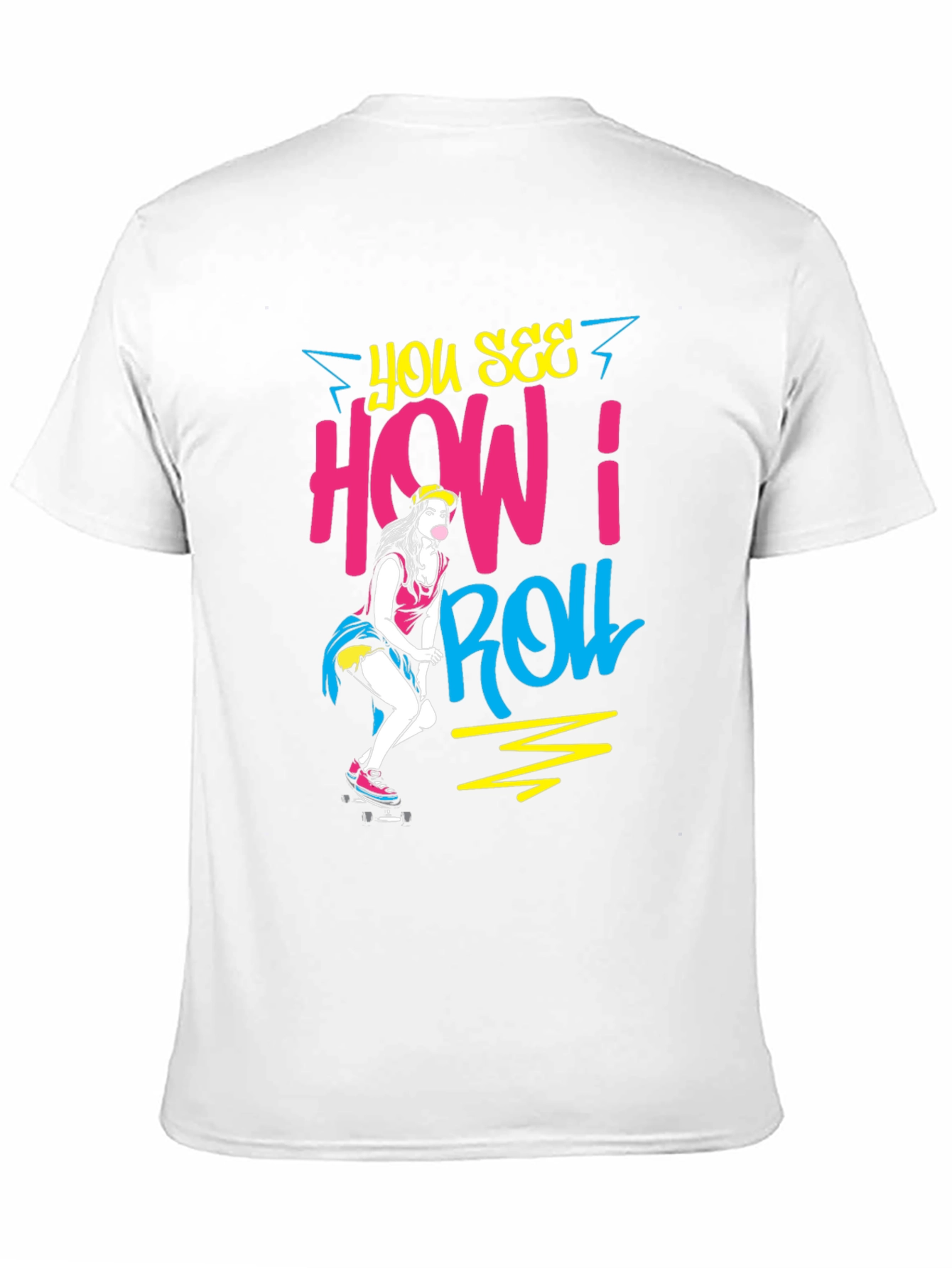 Retro How I Roll Graphic Tee