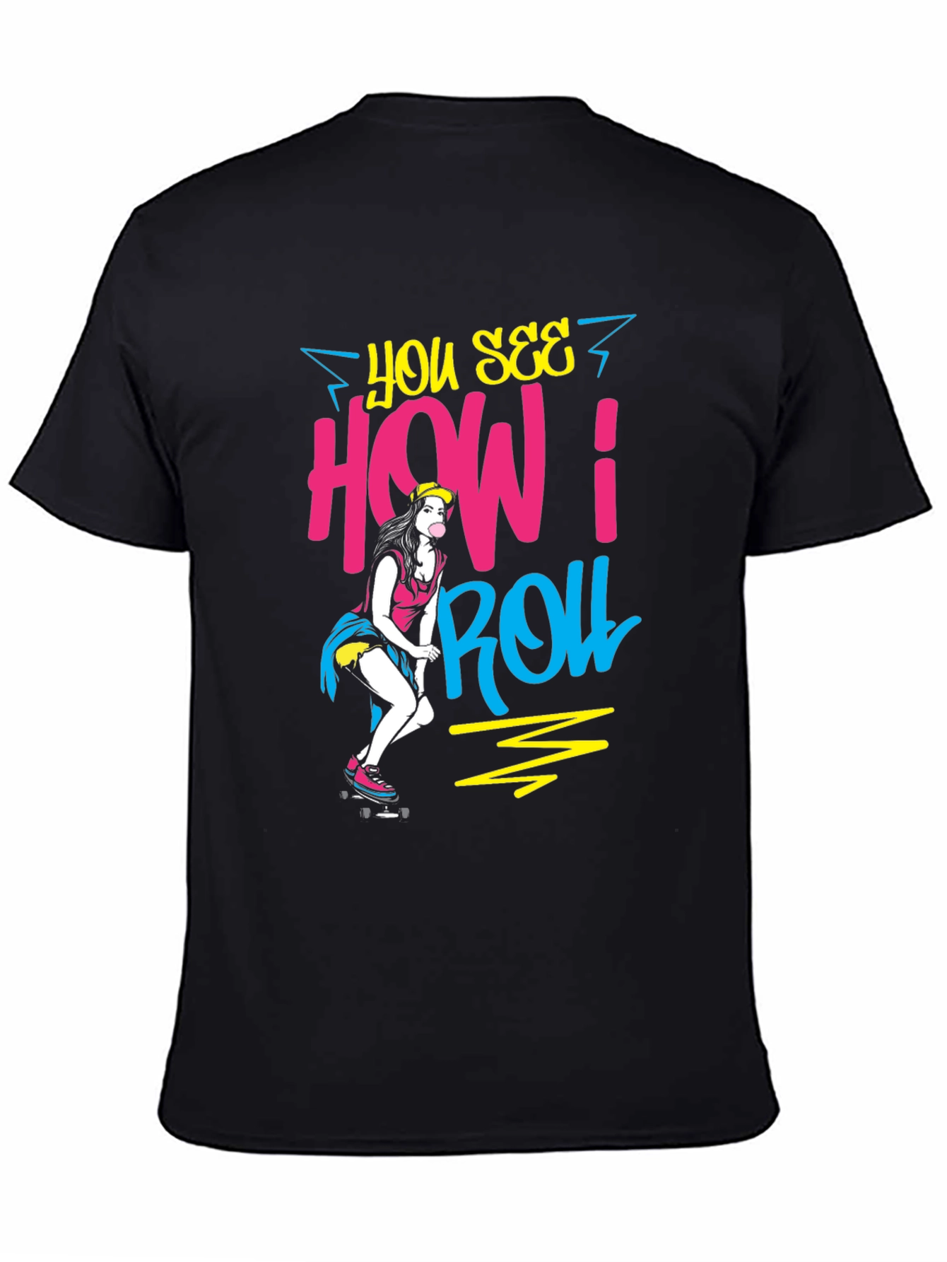 Retro How I Roll Graphic Tee
