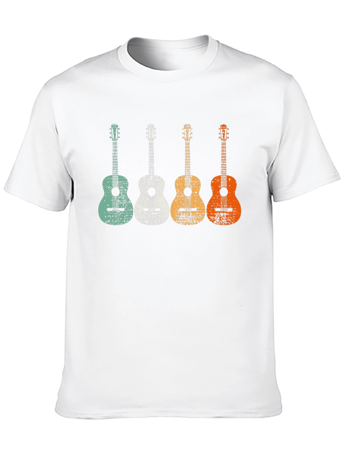 Retro Guitar T-Shirt - Music Lover Tee