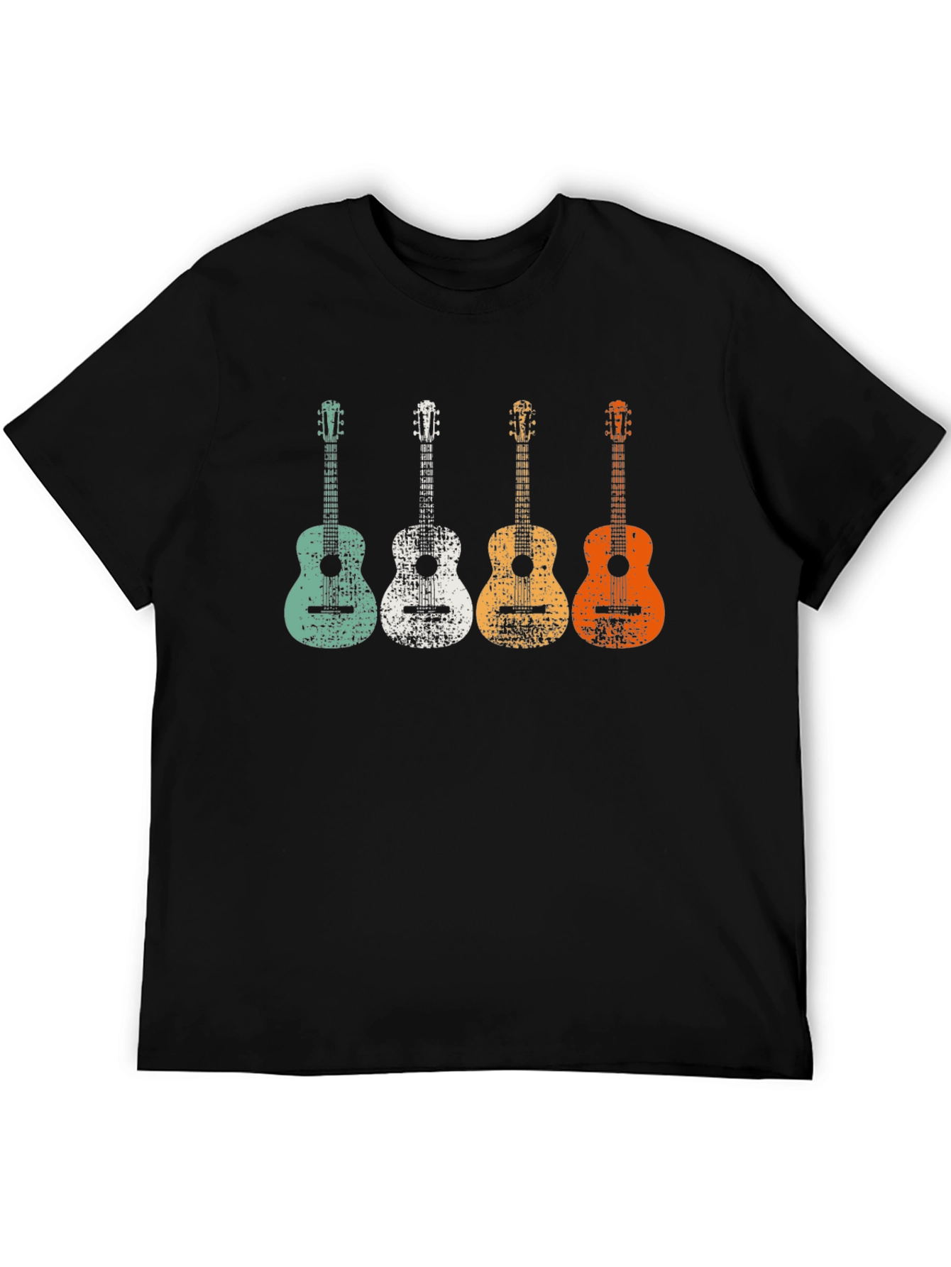 Retro Guitar T-Shirt - Music Lover Tee