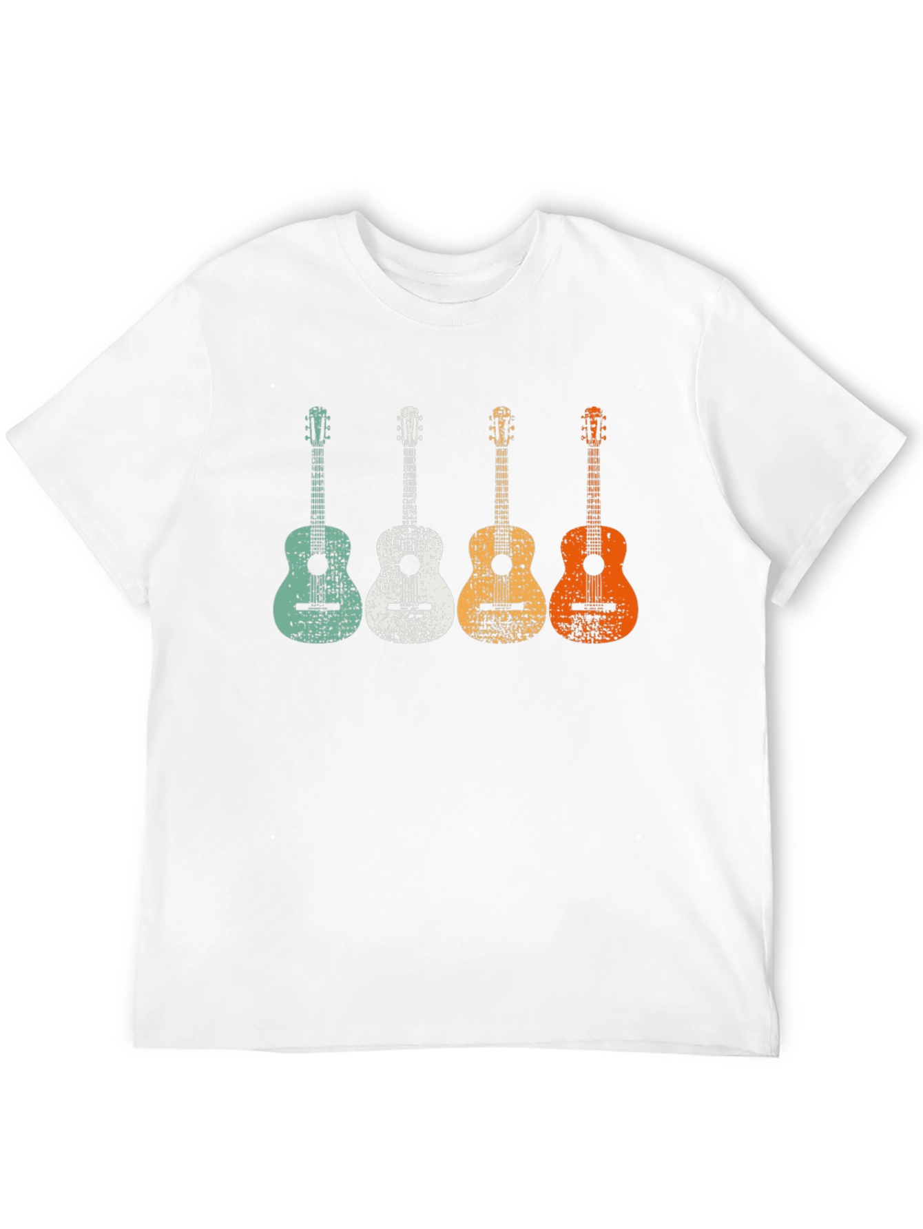 Retro Guitar T-Shirt - Music Lover Tee