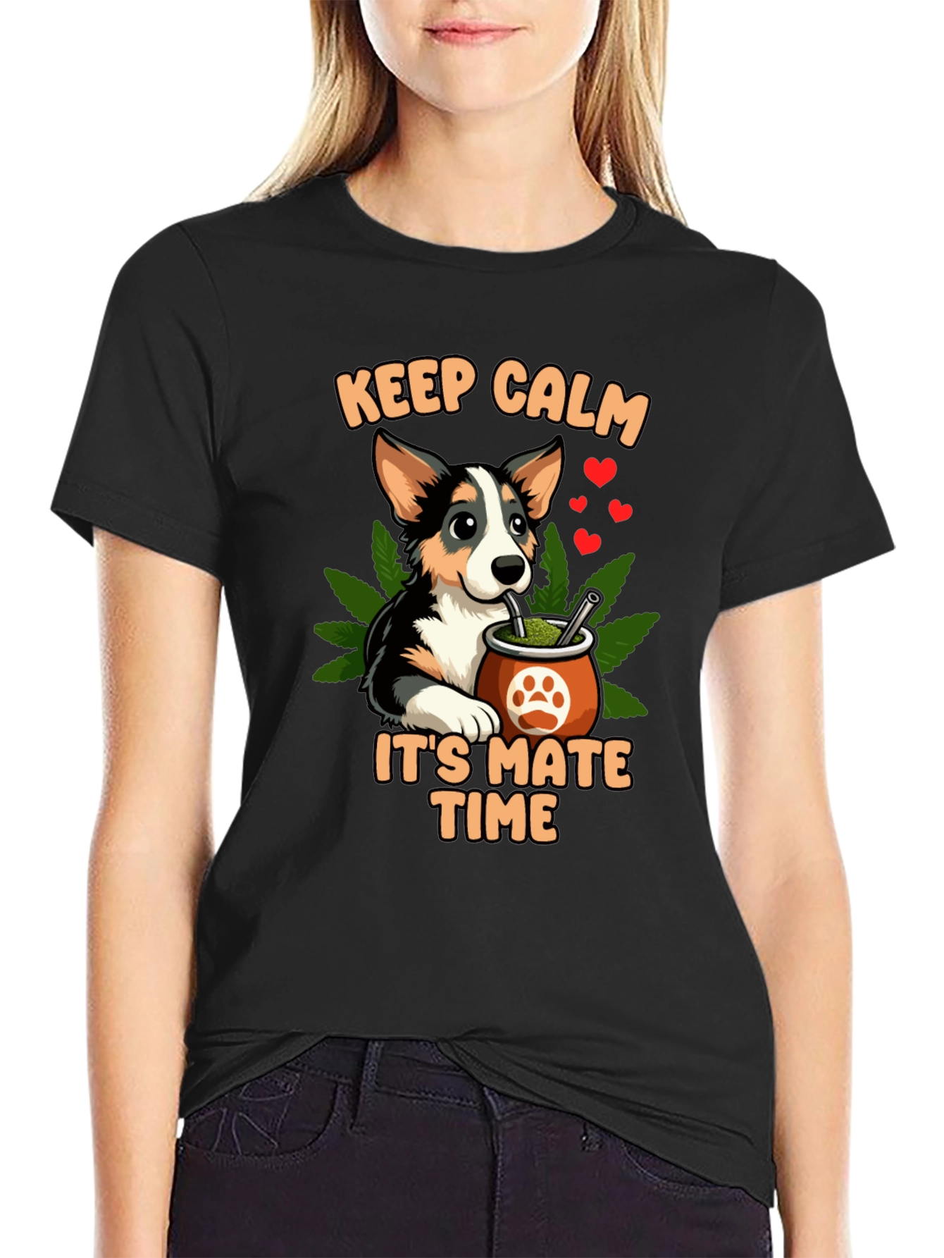 Keep Calm Its Mate Time Dog T-Shirt
