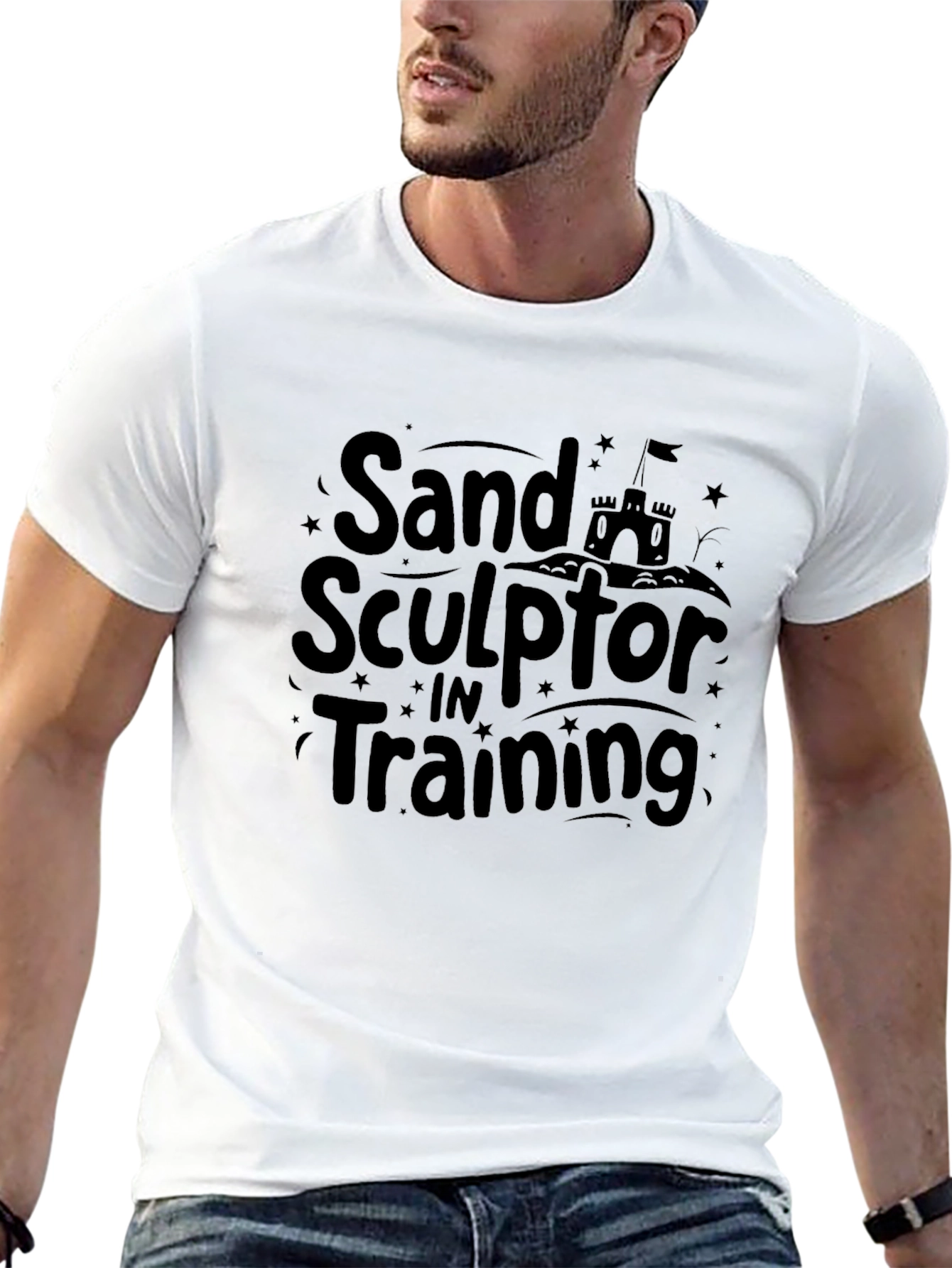 Sand Sculptor in Training Black T-Shirt