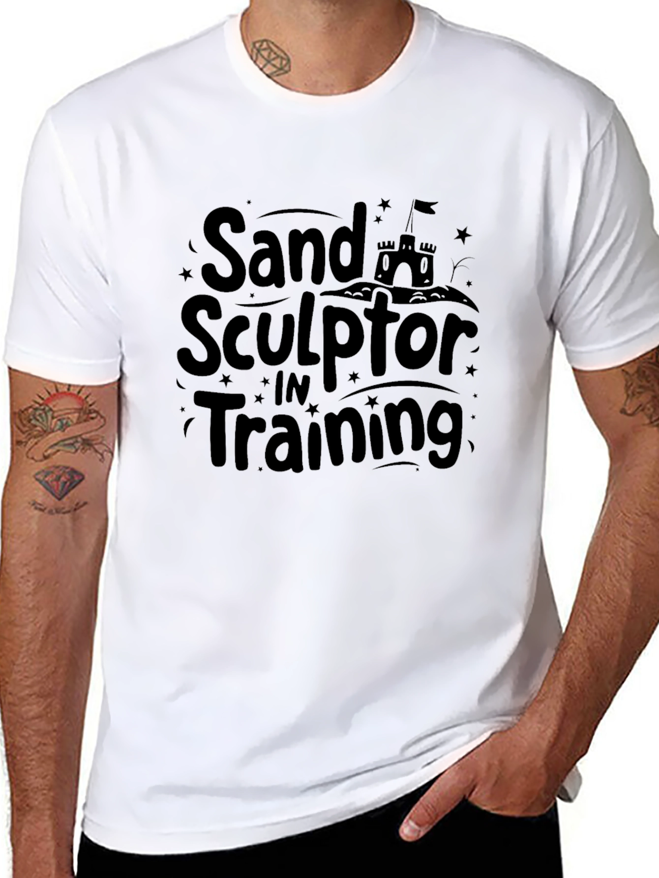 Sand Sculptor in Training Black T-Shirt