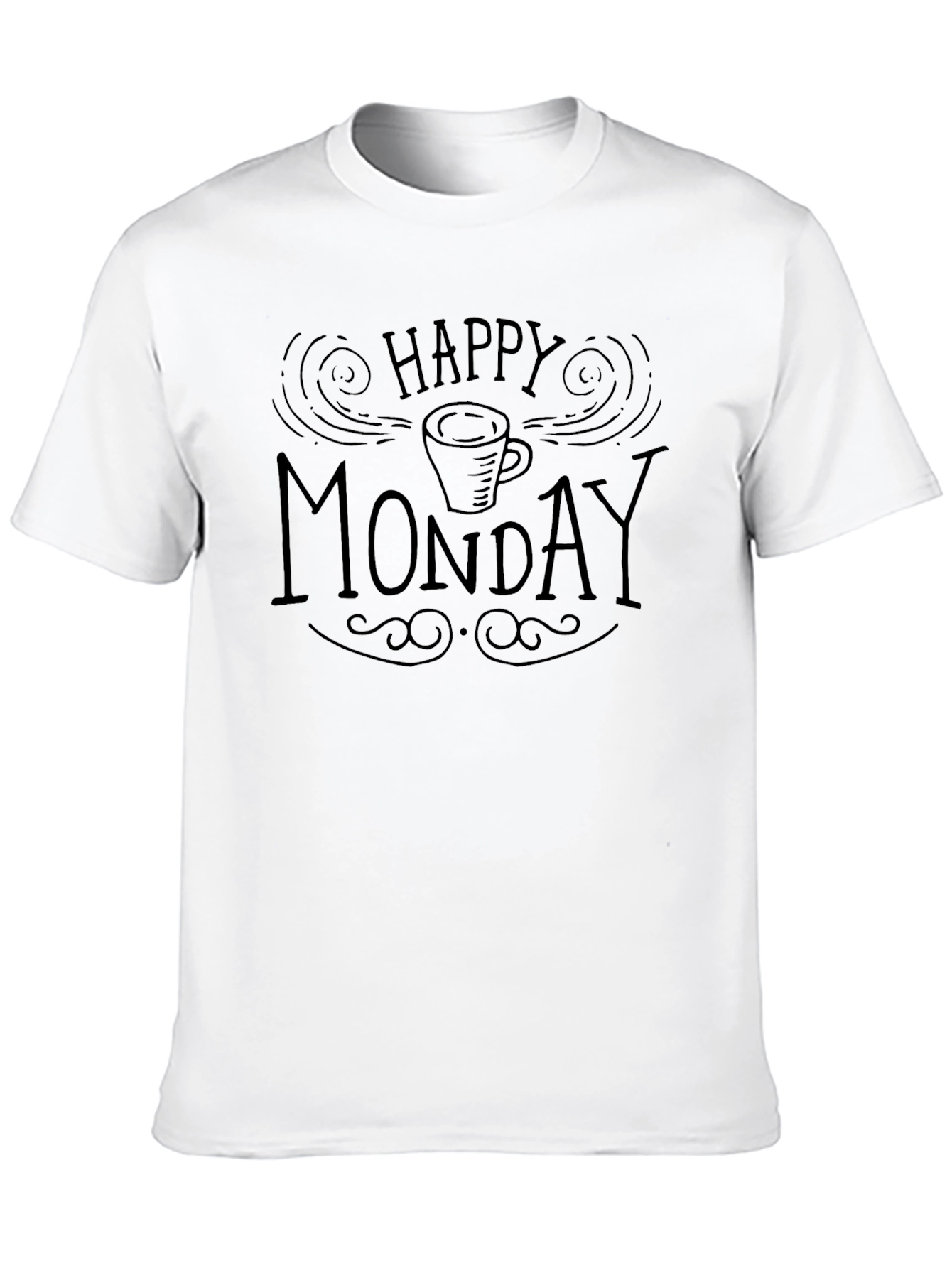 Happy Monday Coffee Graphic T-Shirt