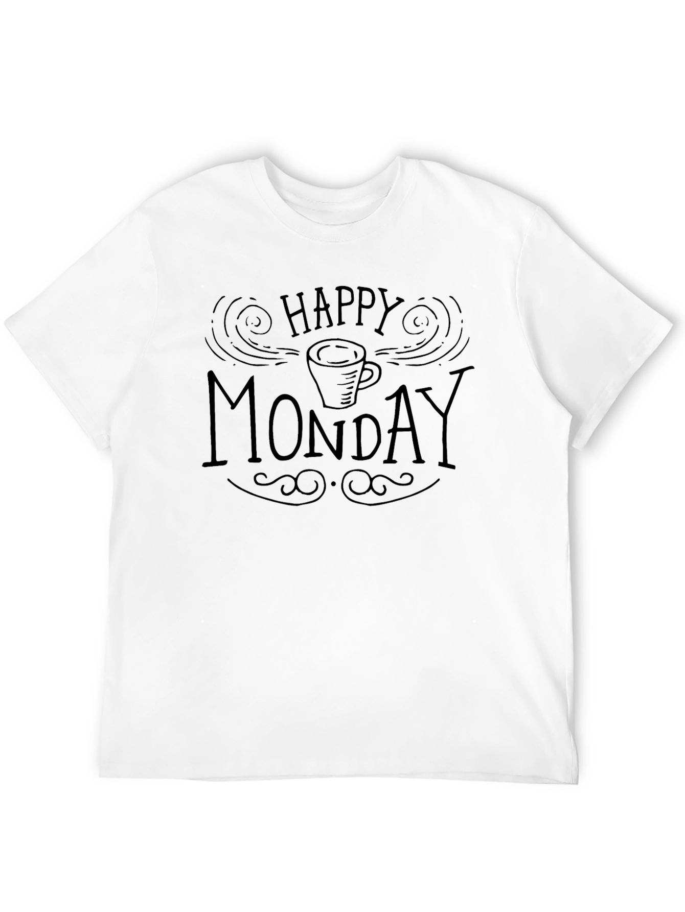 Happy Monday Coffee Graphic T-Shirt