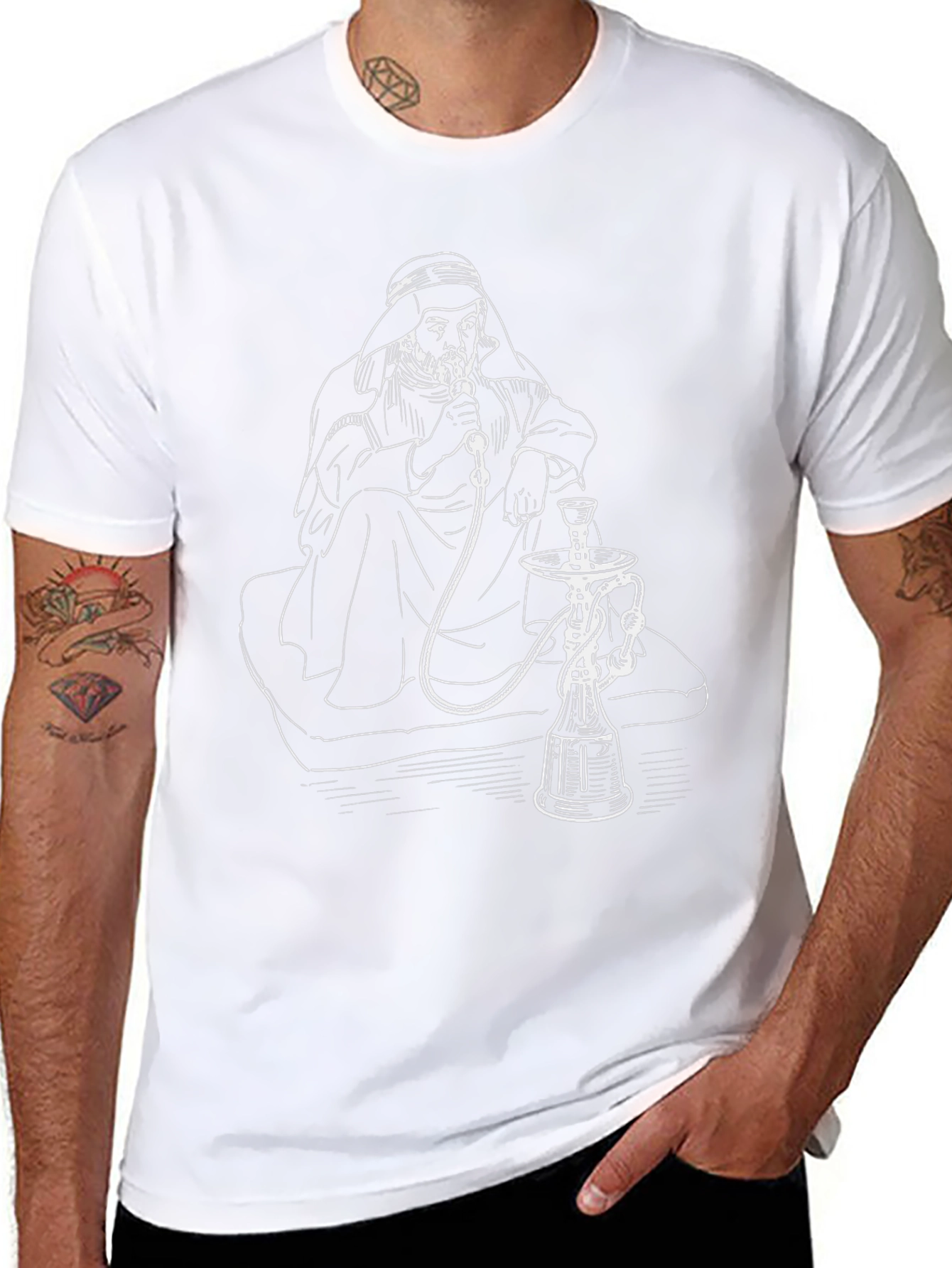 Hookah Lounge T-Shirt - Smoker Graphic Tee