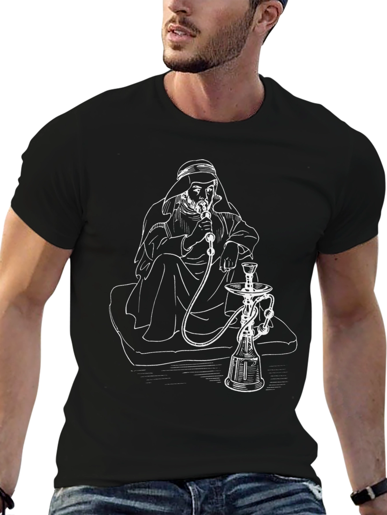 Hookah Lounge T-Shirt - Smoker Graphic Tee