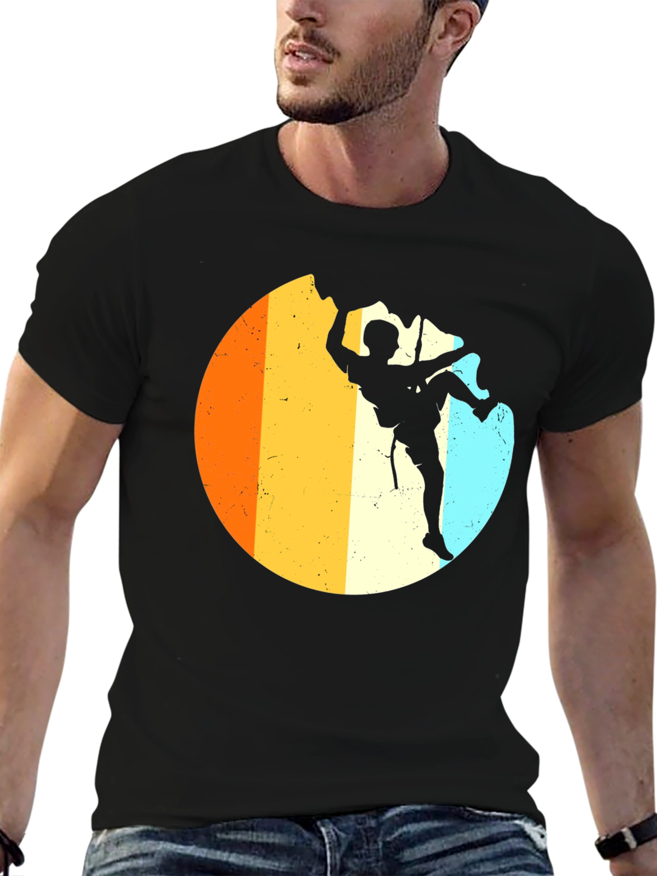 Retro Rock Climbing T-Shirt - Adventure Tee