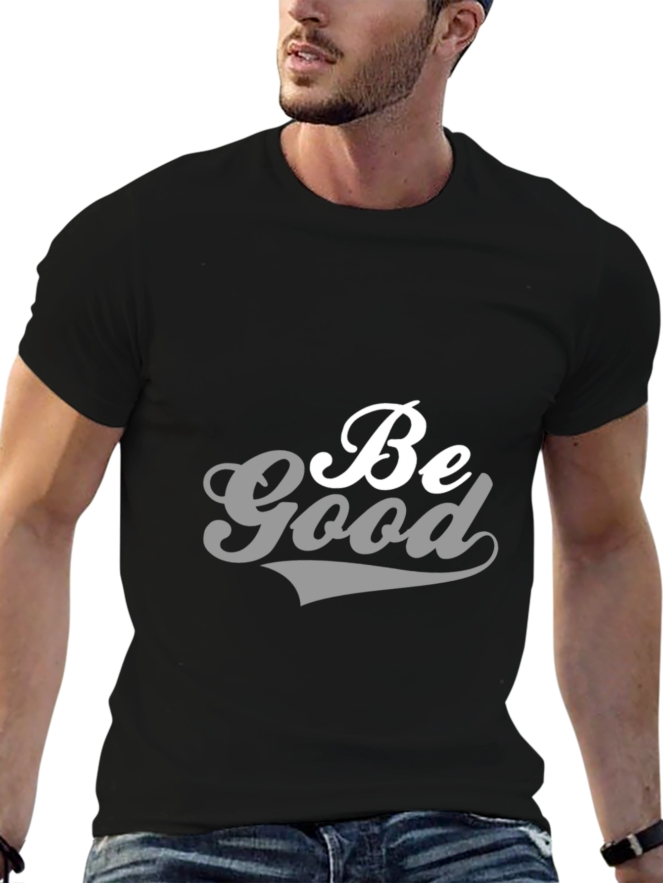 Be Good Graphic Tee - Stylish Black T-Shirt