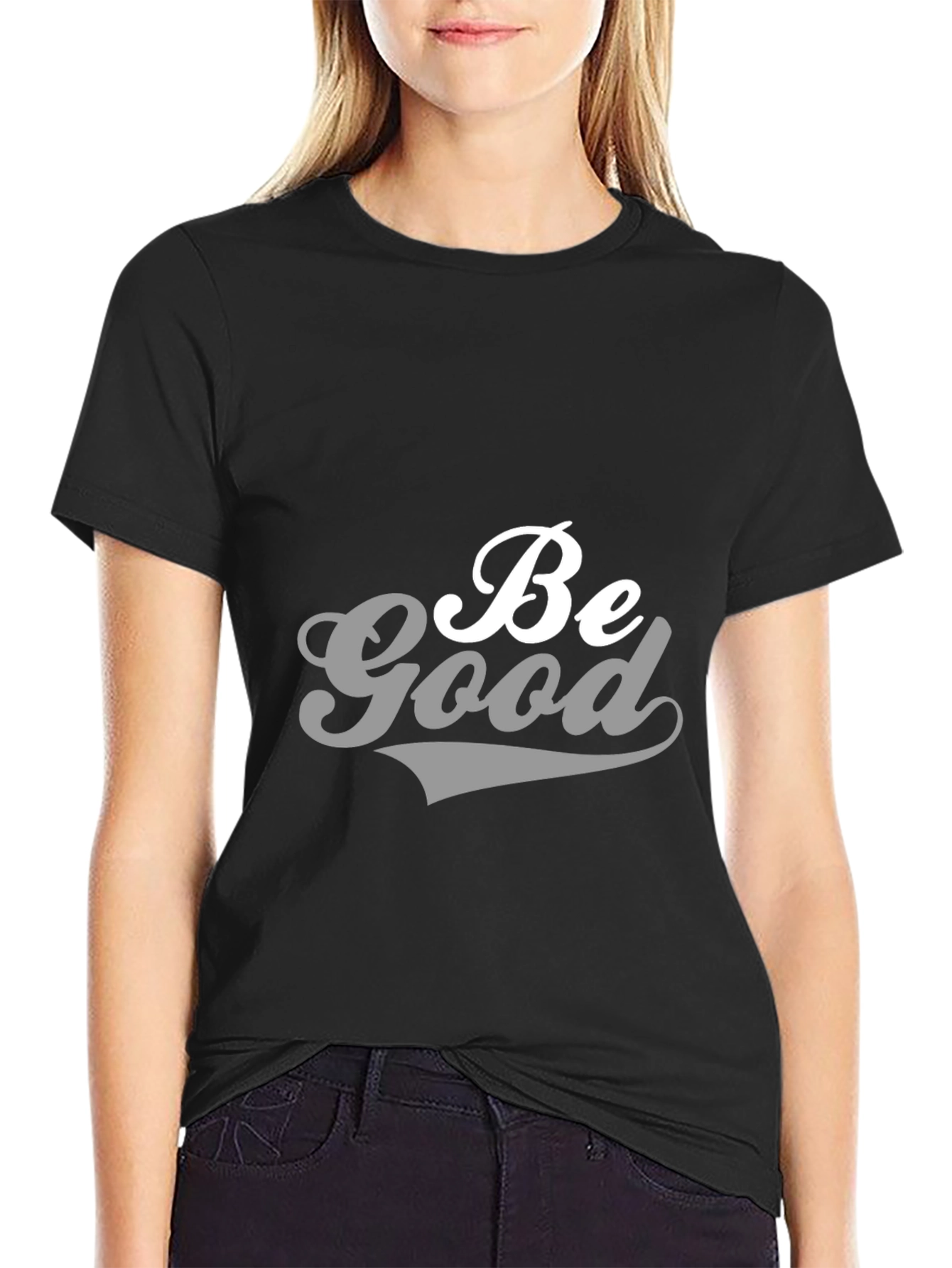 Be Good Graphic Tee - Stylish Black T-Shirt
