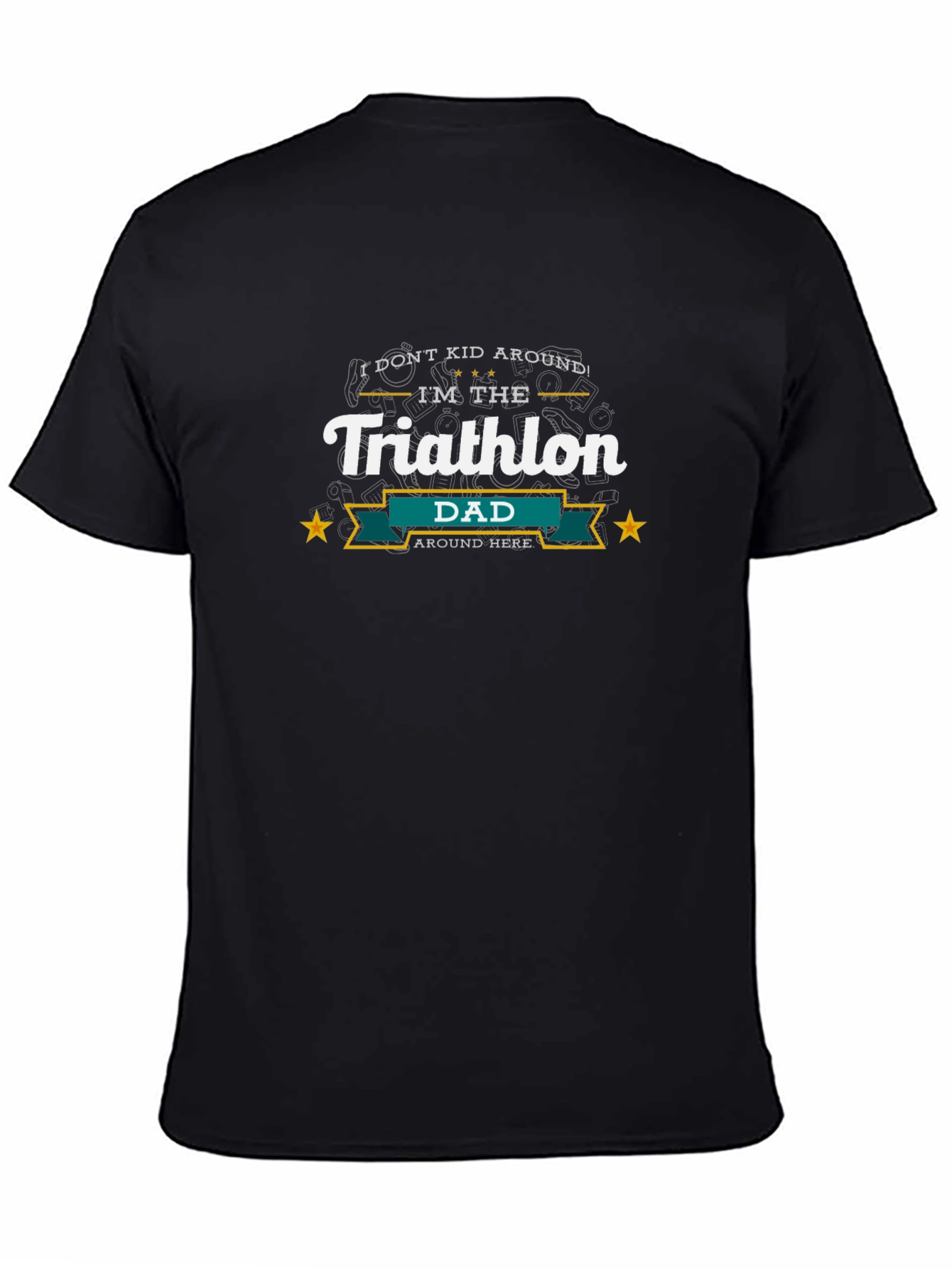 Triathlon Dad Graphic T-Shirt - Sporty Dad Tee