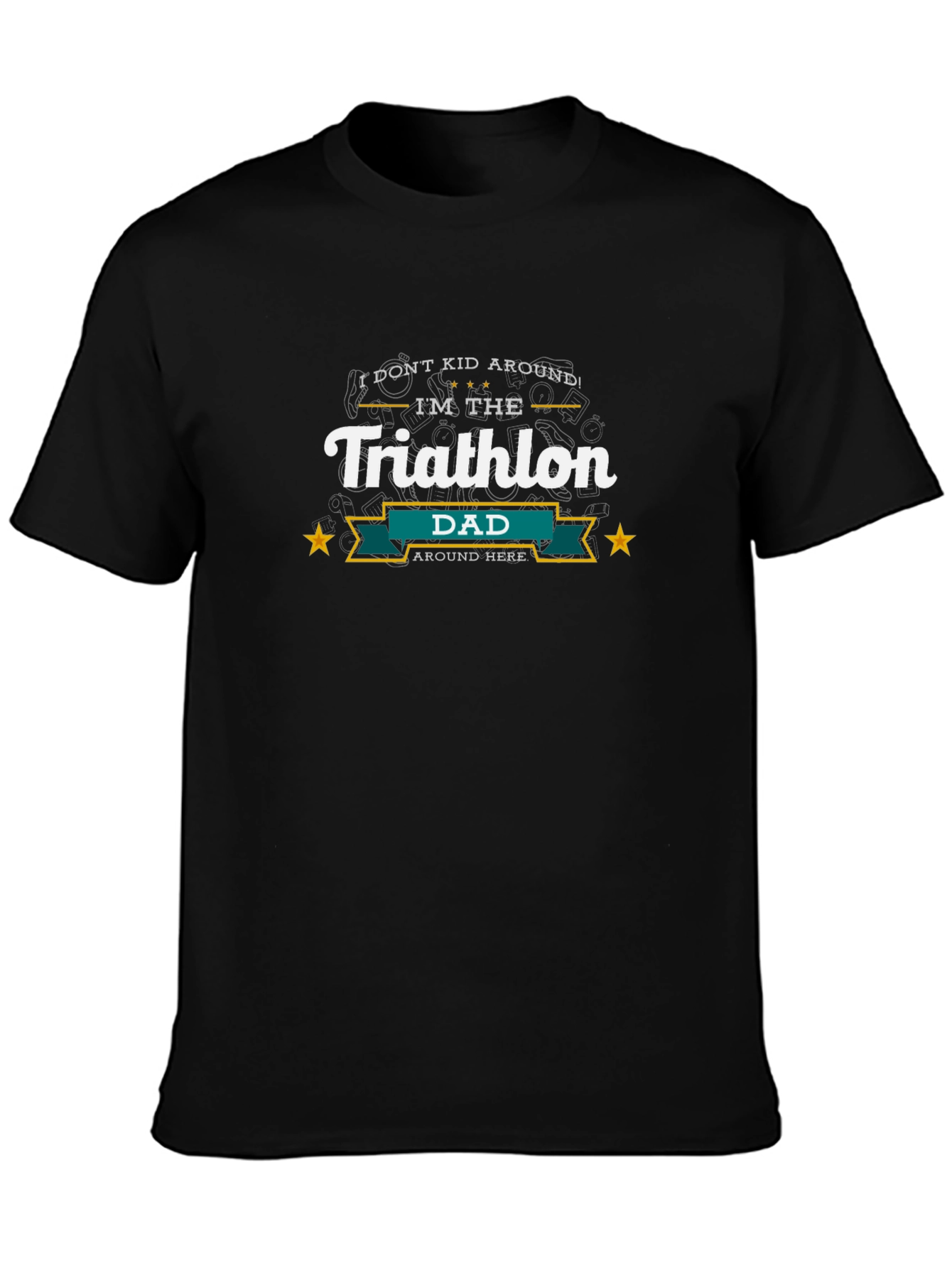 Triathlon Dad Graphic T-Shirt - Sporty Dad Tee