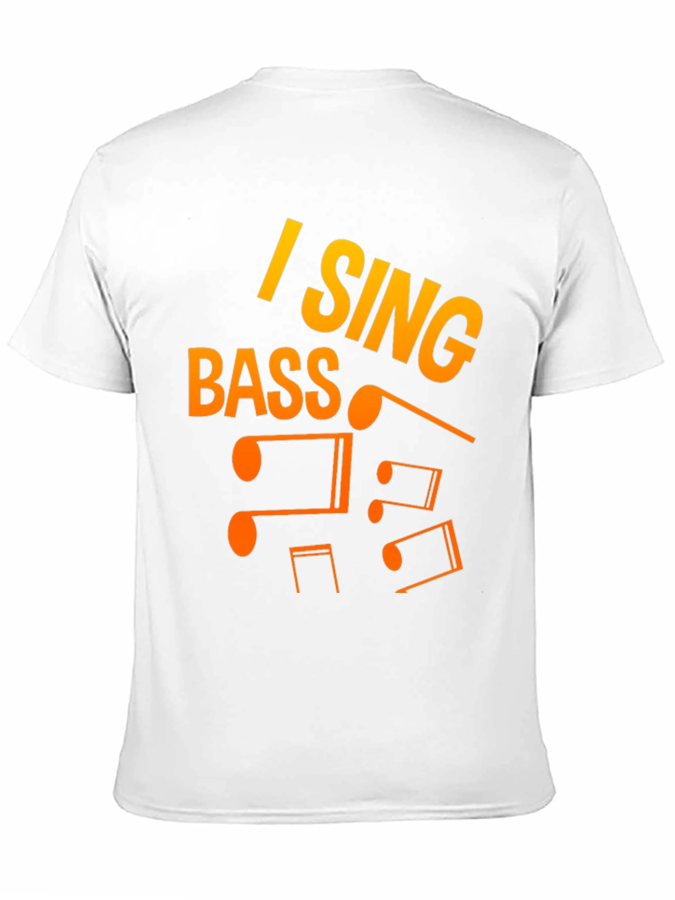 I Sing Bass Music Notes Graphic T-Shirt