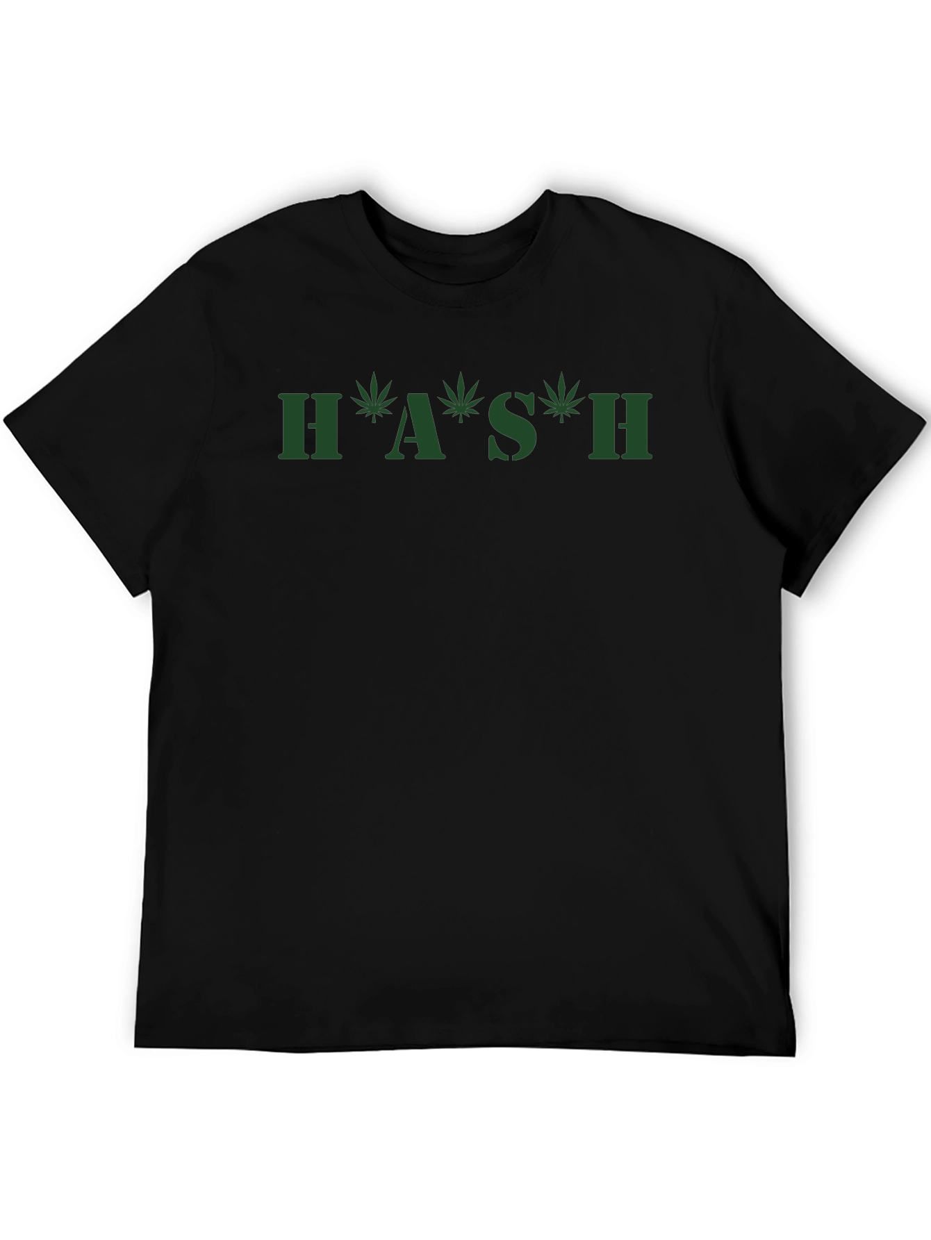 H*A*S*H Graphic Tee - Marijuana Leaf Design