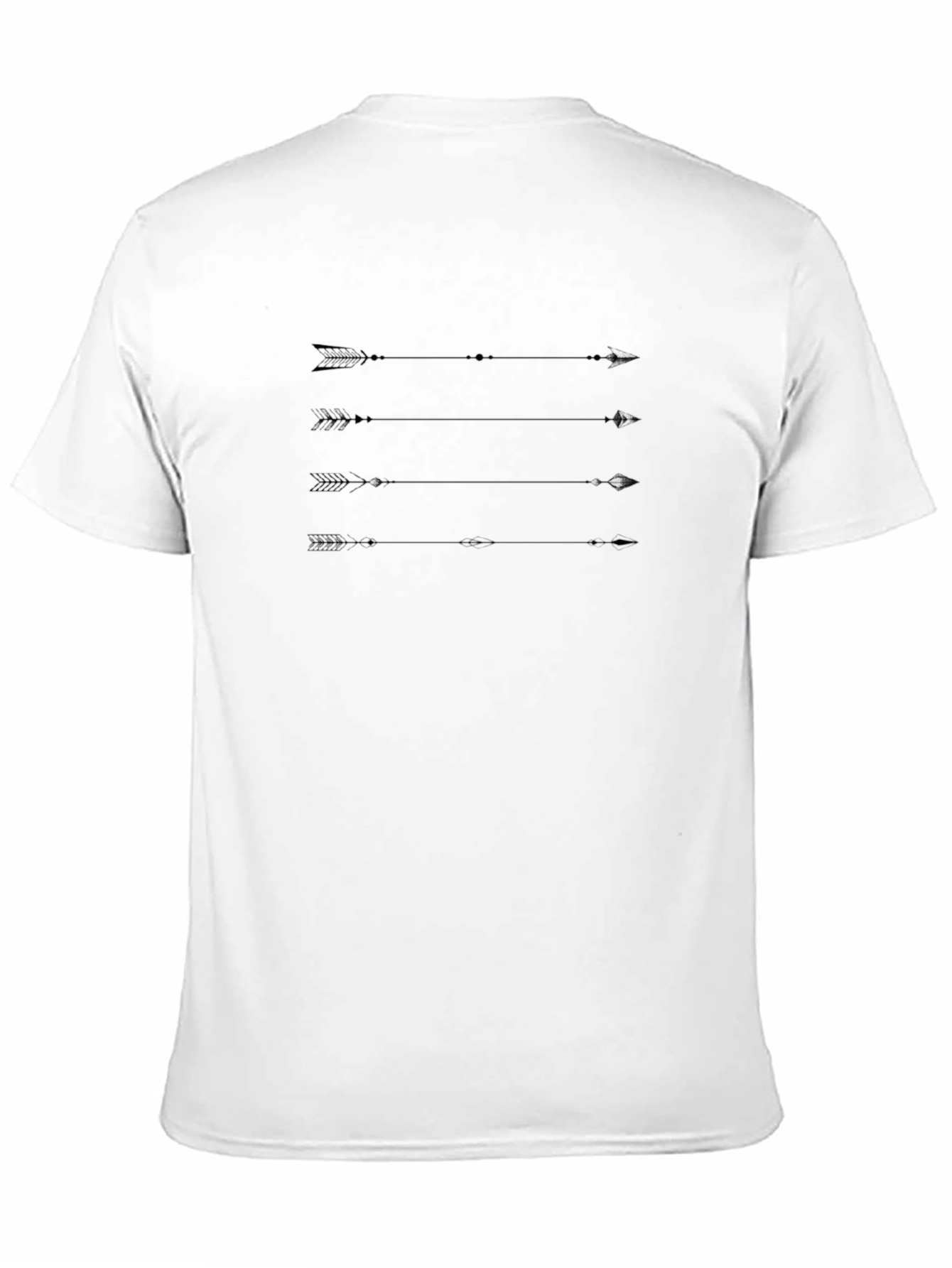 Mens Black Arrow Graphic Tee - Casual Style