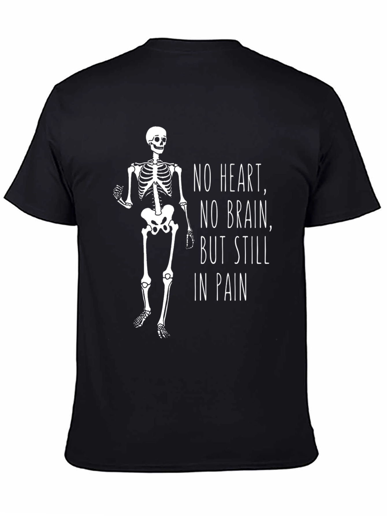 Humorous Skeleton Graphic T-Shirt