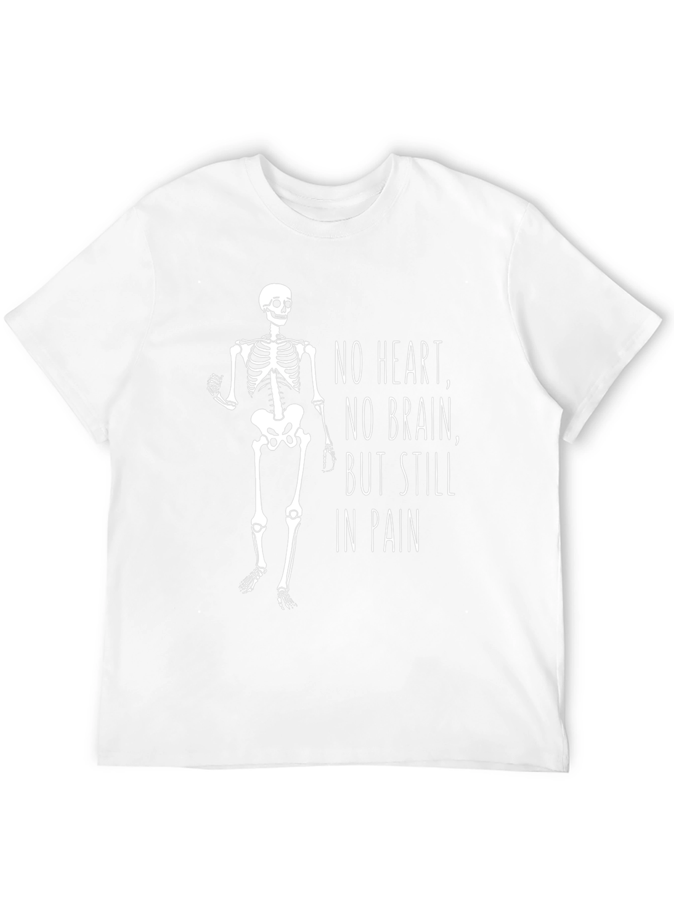 Humorous Skeleton Graphic T-Shirt
