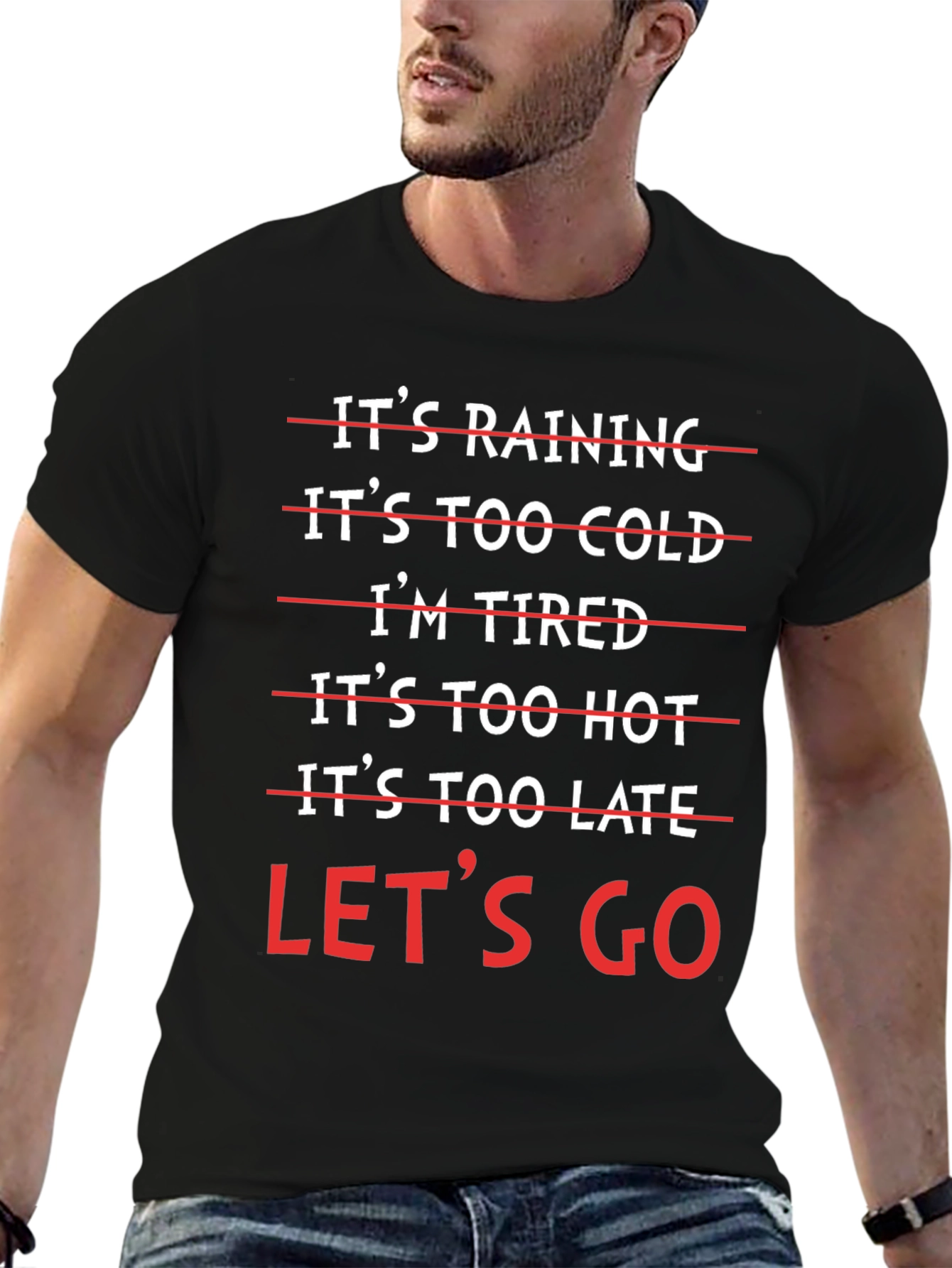 Humorous Lets Go Graphic T-Shirt