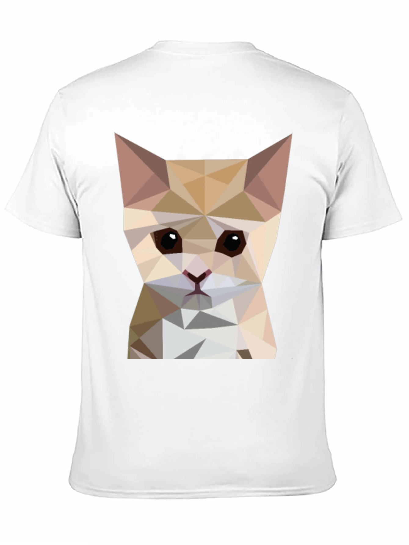 Geometric Cat T-Shirt - Modern Style