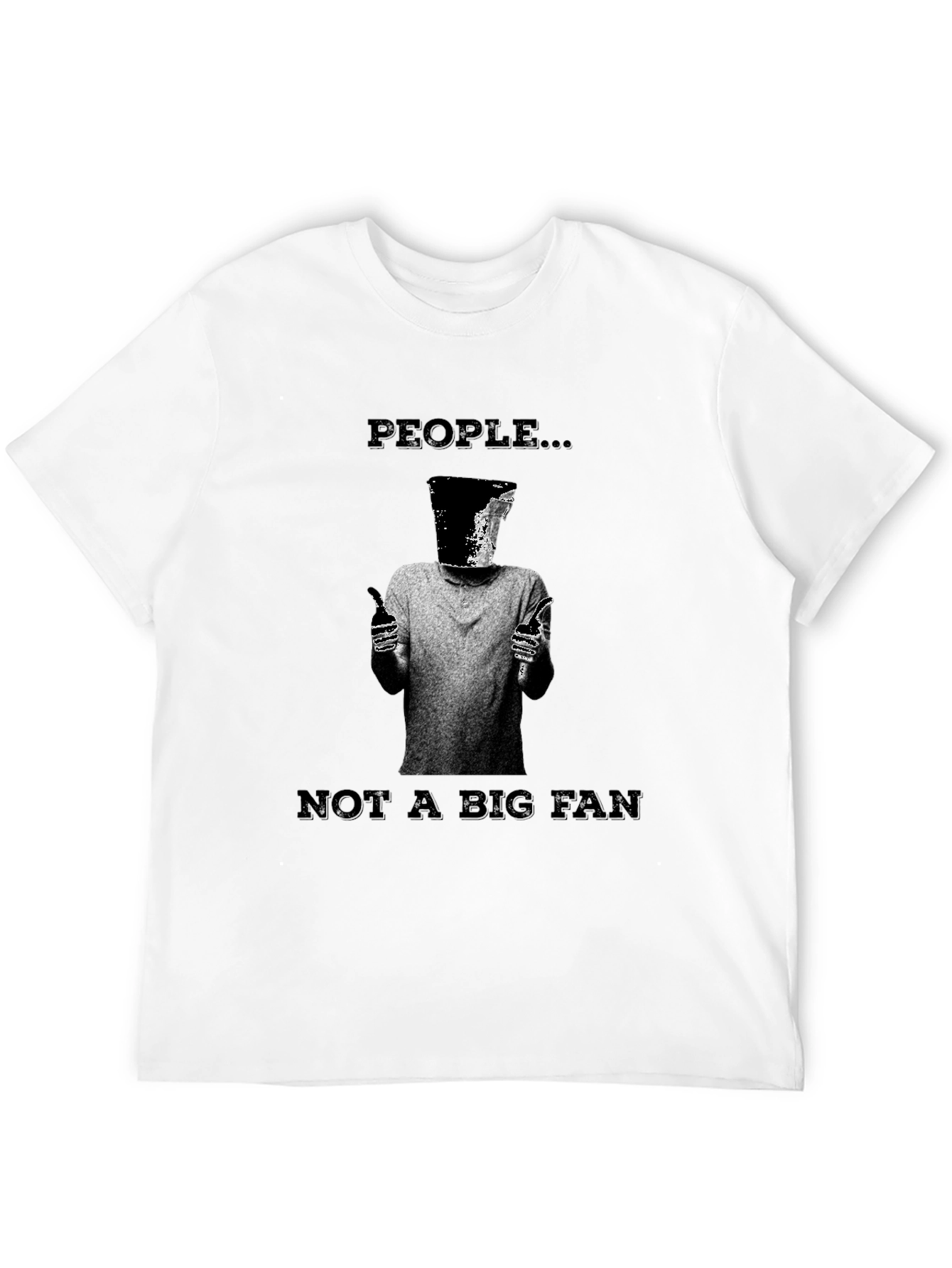 People...Not a Big Fan Graphic Tee - Black