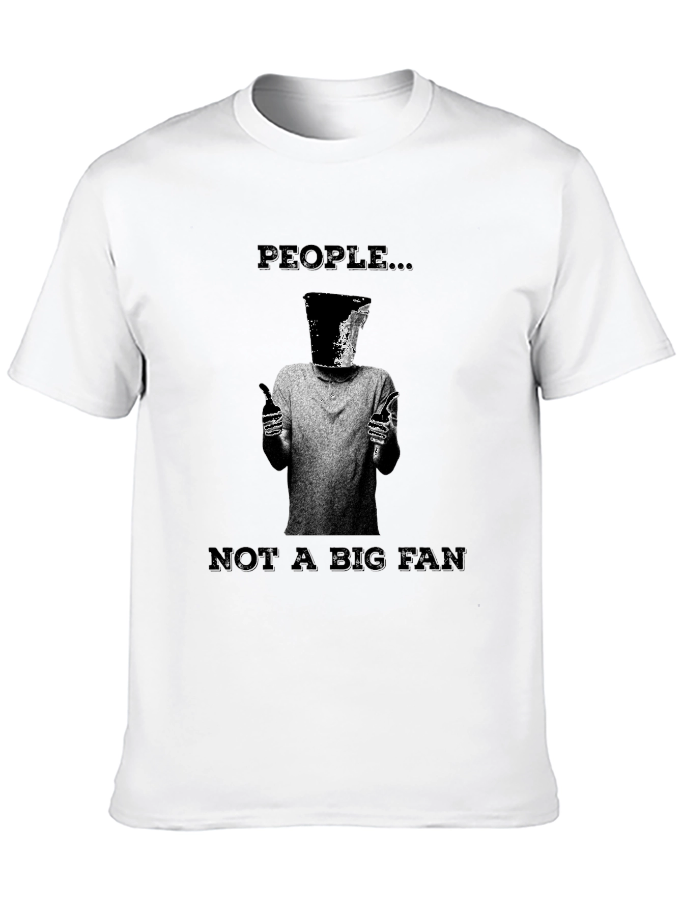 People...Not a Big Fan Graphic Tee - Black