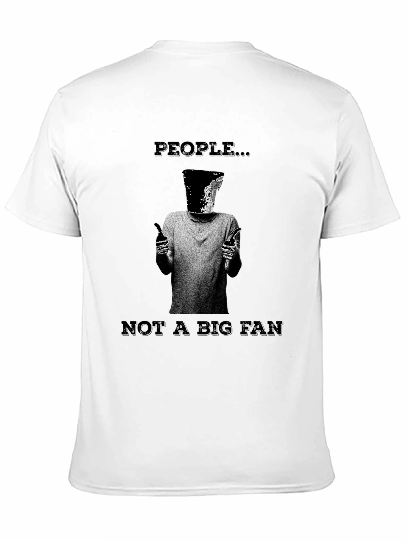 People...Not a Big Fan Graphic Tee - Black
