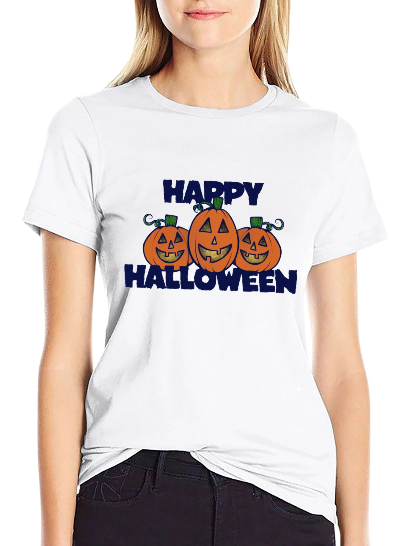 Happy Halloween Pumpkin Graphic Tee