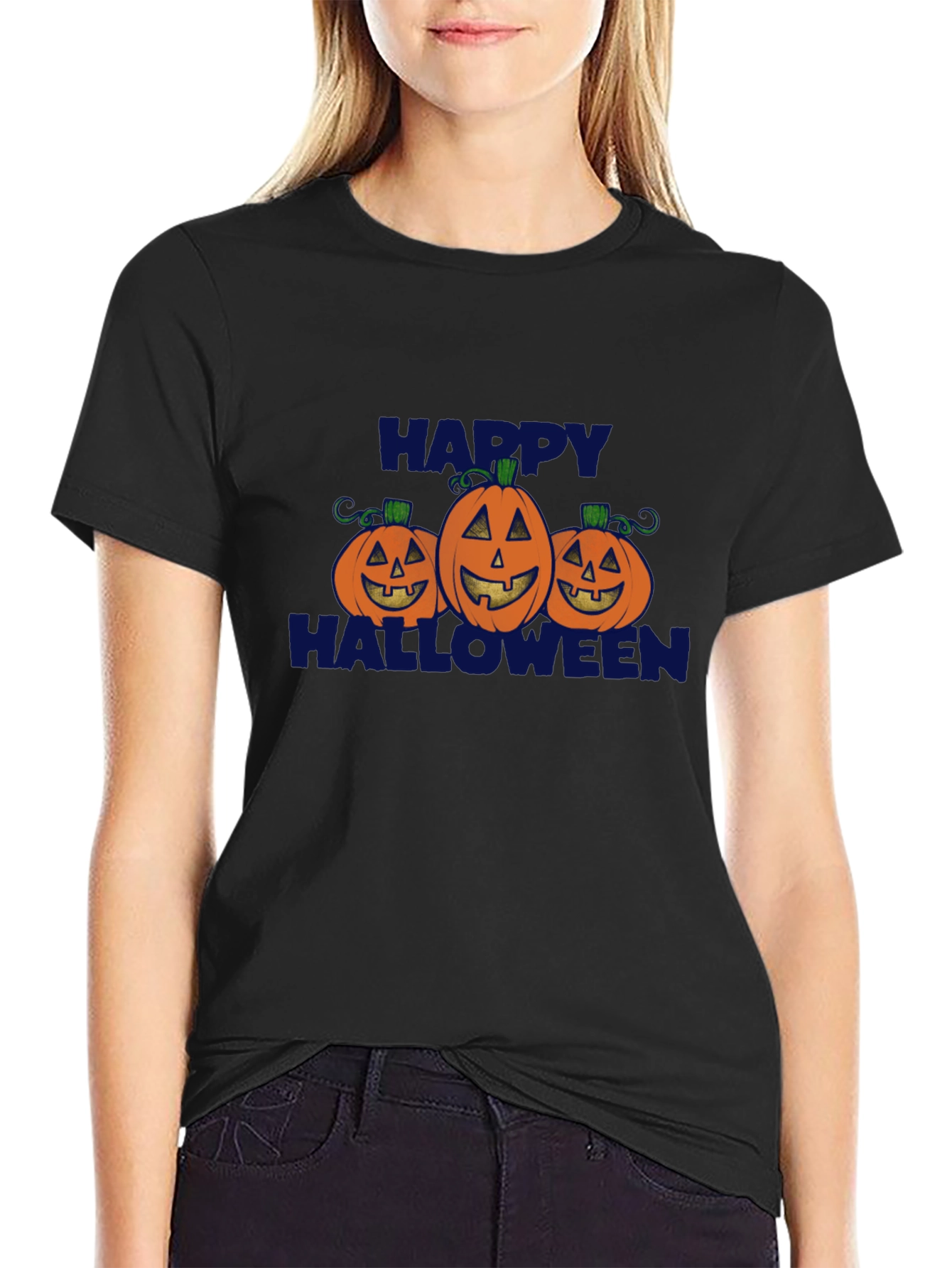 Happy Halloween Pumpkin Graphic Tee