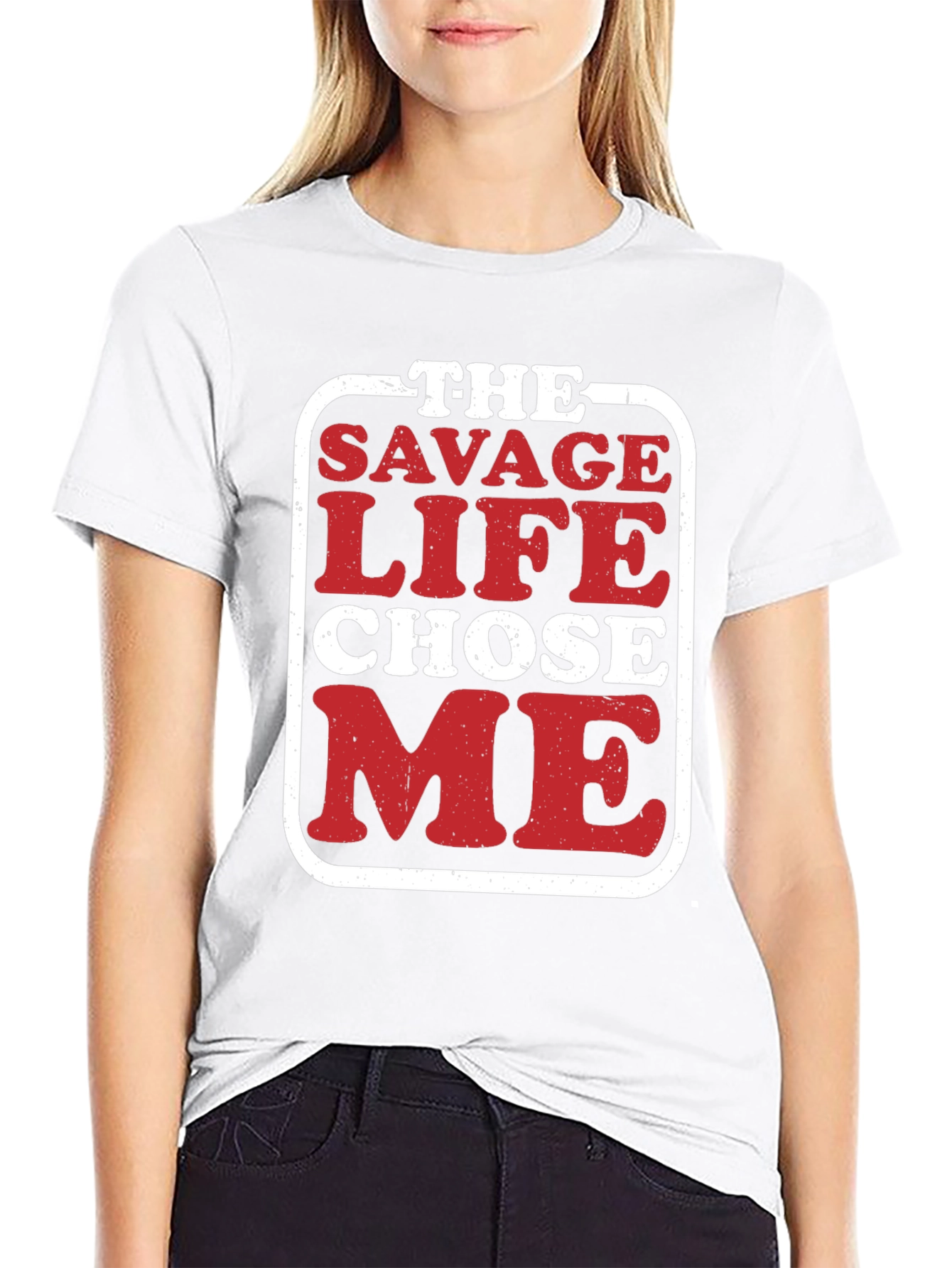 Savage Life Black Graphic T-Shirt