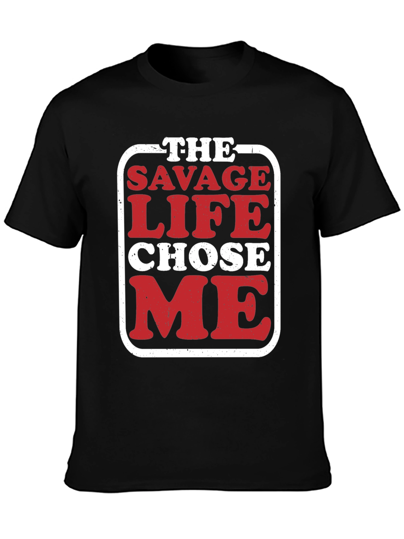 Savage Life Black Graphic T-Shirt