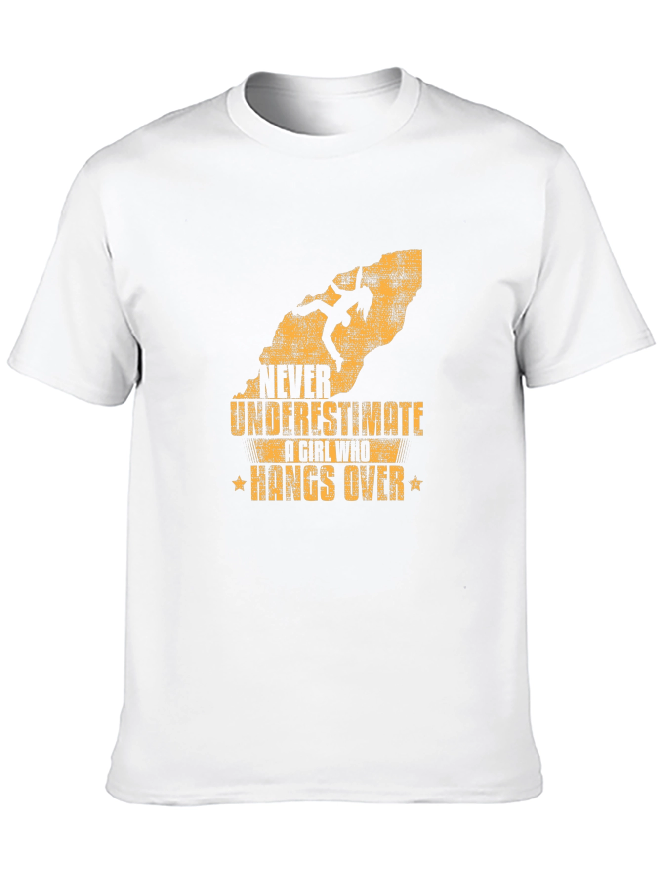 Never Underestimate Girl Who Hangs Over T-Shirt