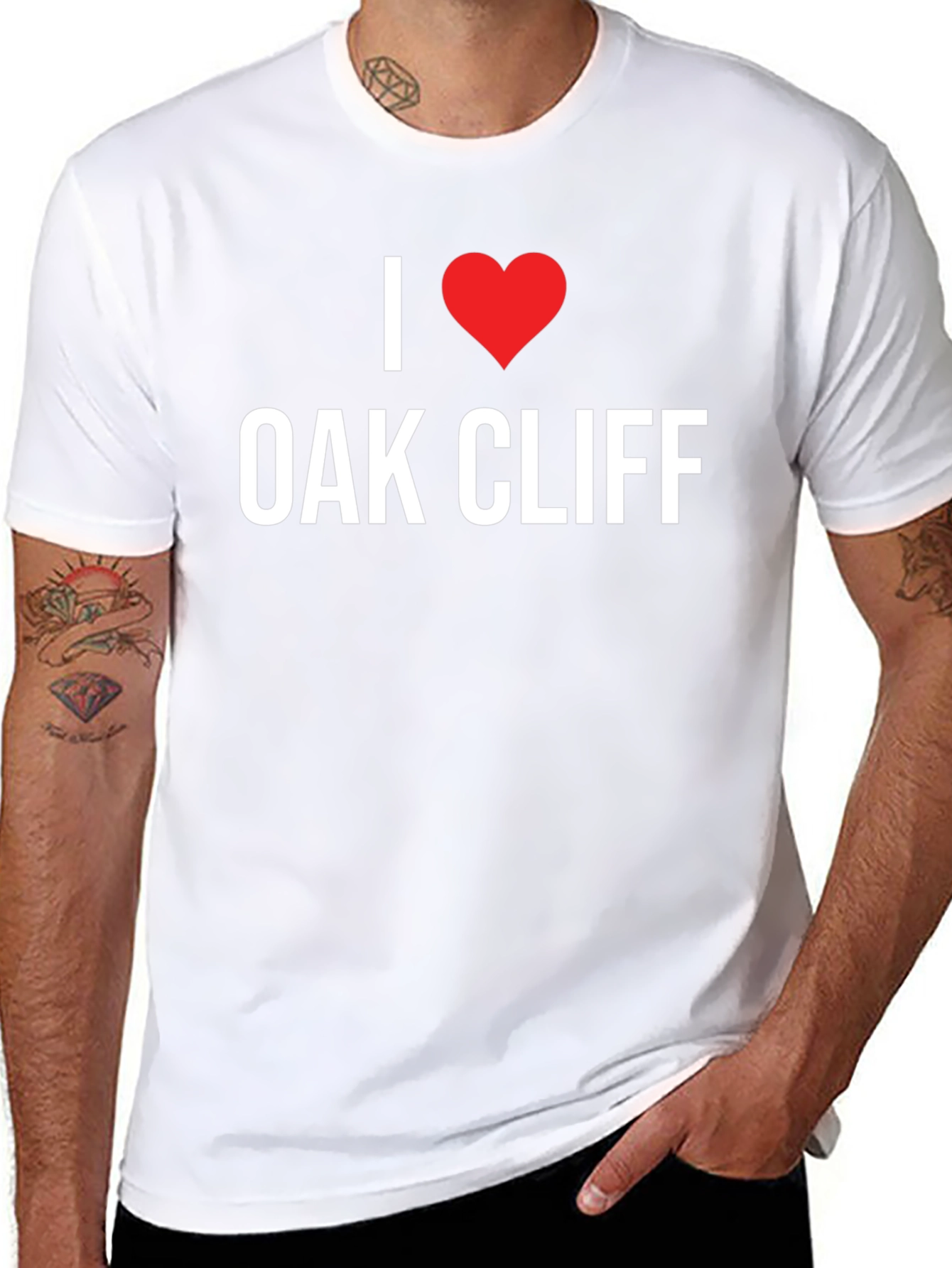 I Love Oak Cliff Black T-Shirt