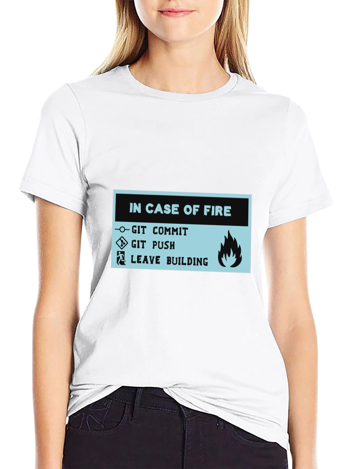 In Case of Fire Git Commit Git Push T-Shirt