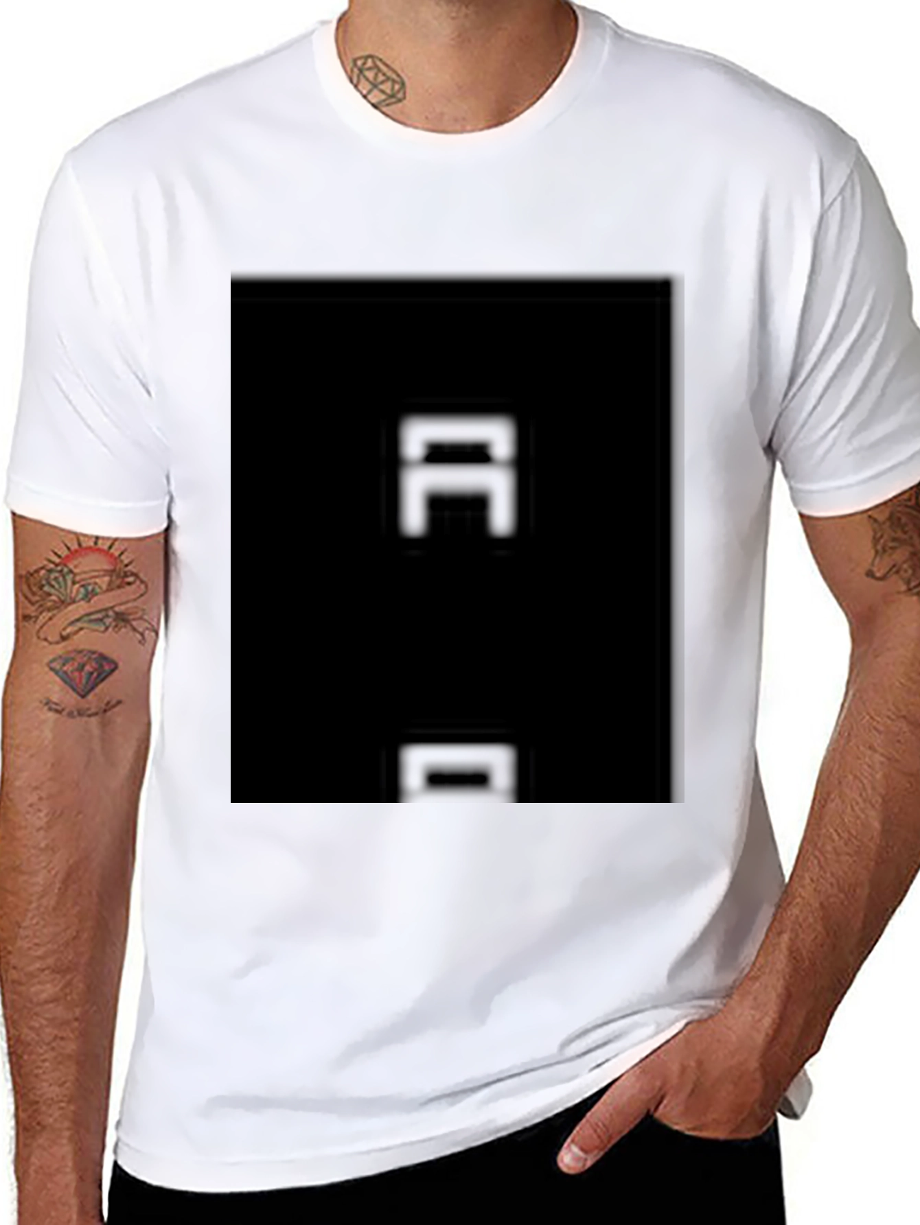 Mens Black Casual T-Shirt