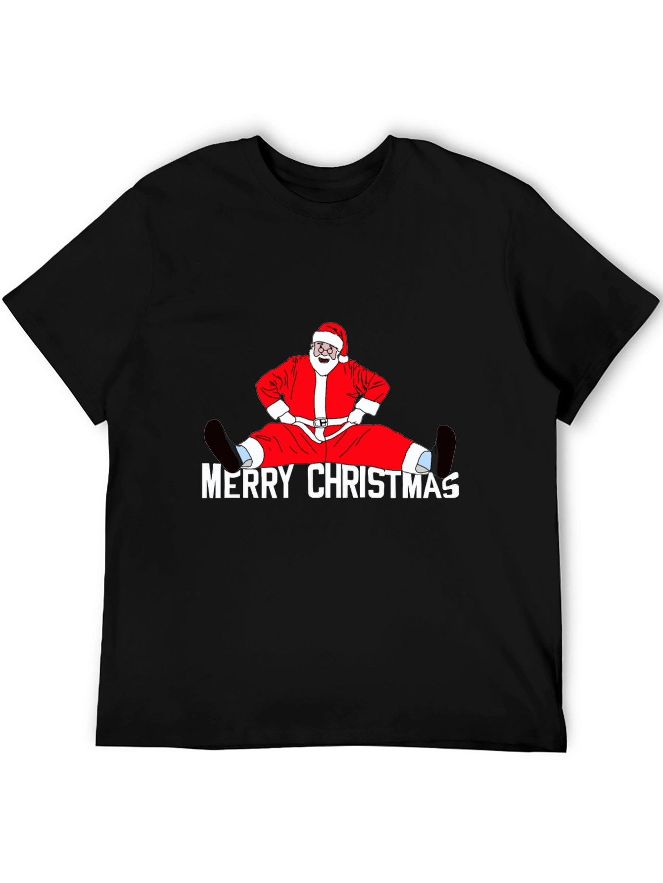 Funny Santa Merry Christmas Graphic T-Shirt
