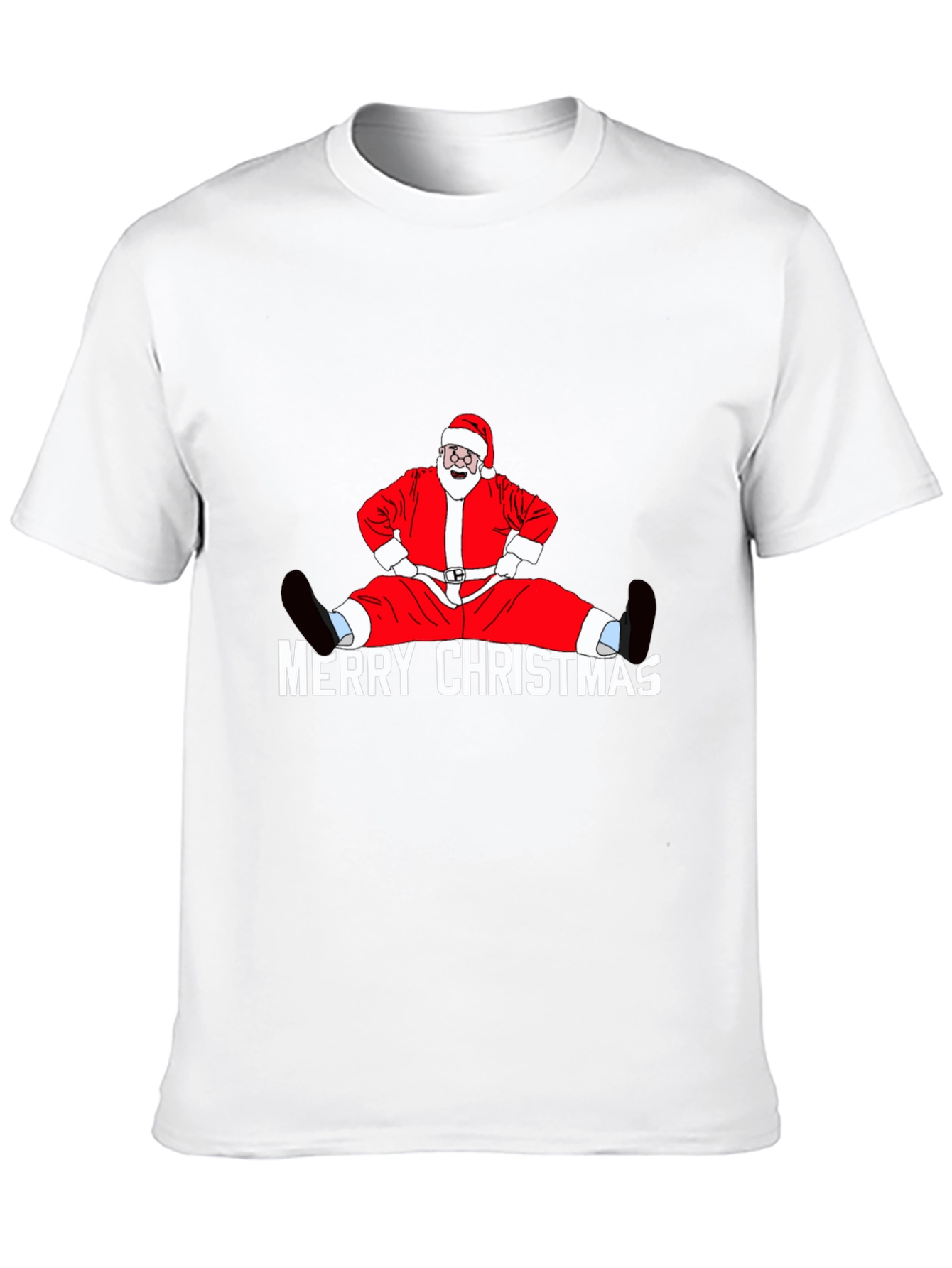 Funny Santa Merry Christmas Graphic T-Shirt