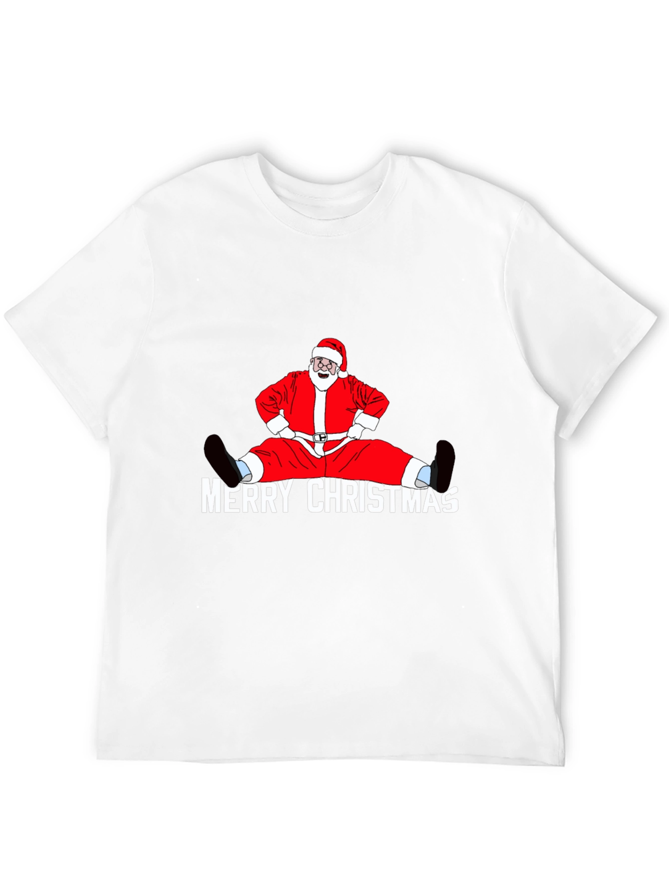 Funny Santa Merry Christmas Graphic T-Shirt