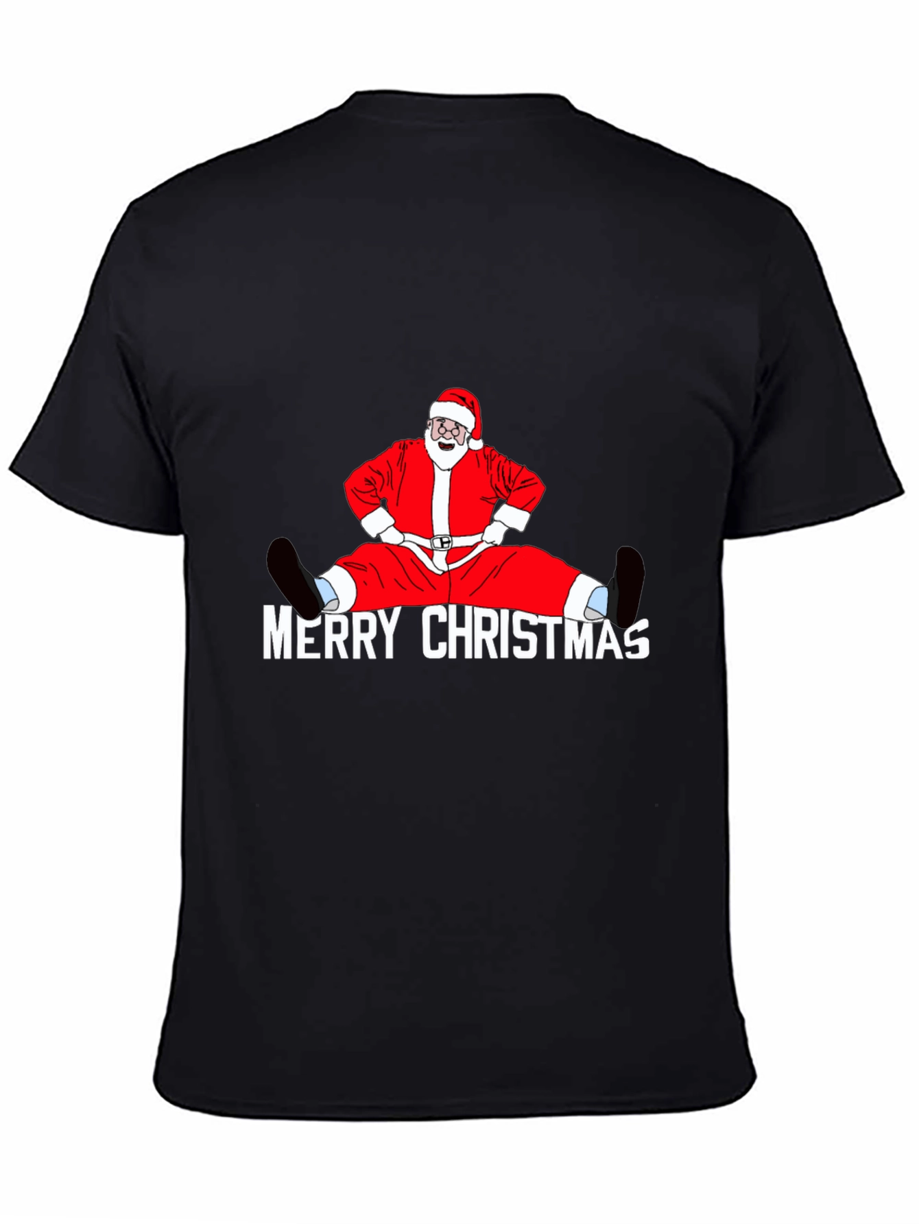 Funny Santa Merry Christmas Graphic T-Shirt