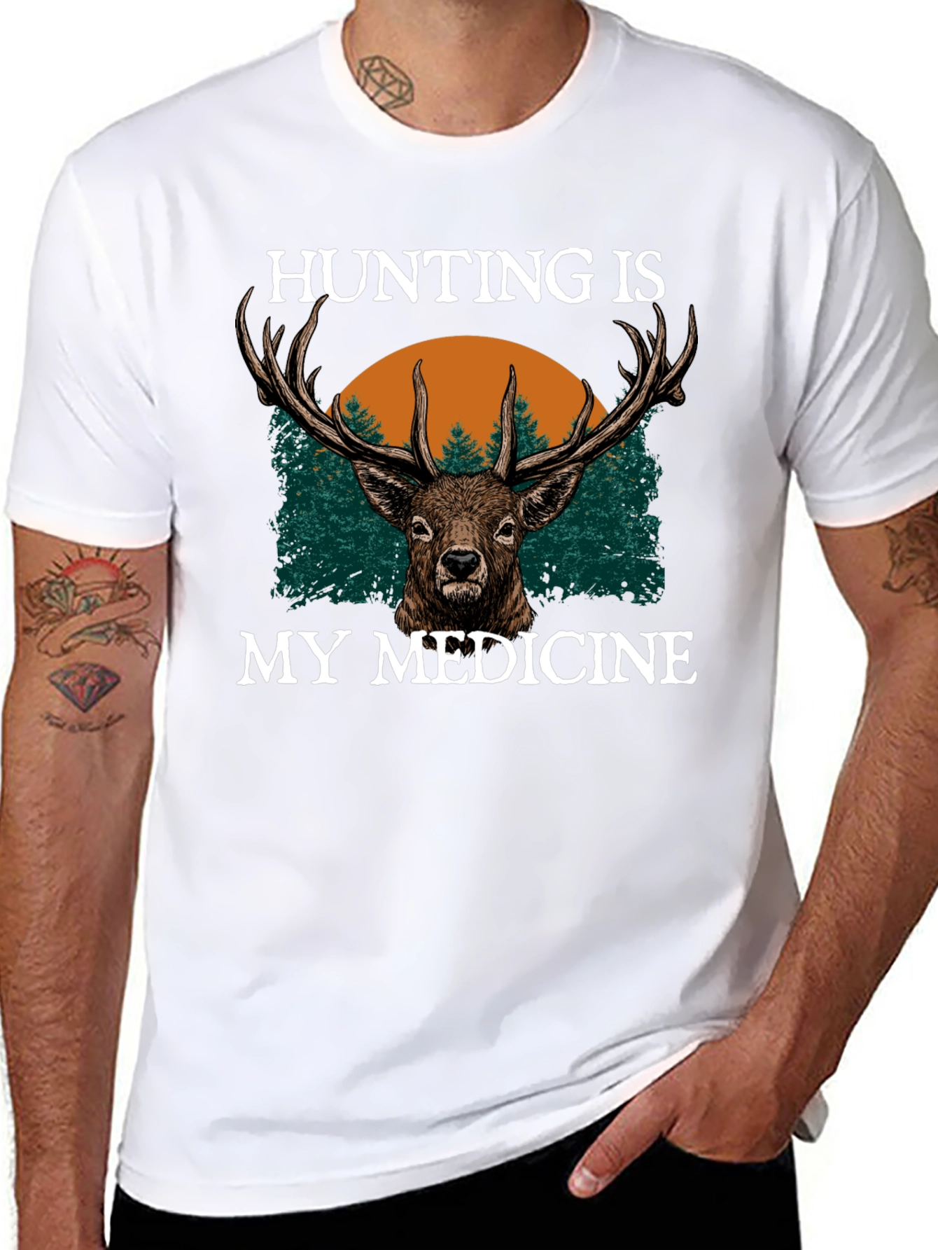 Hunting Is My Medicine Graphic T-Shirt