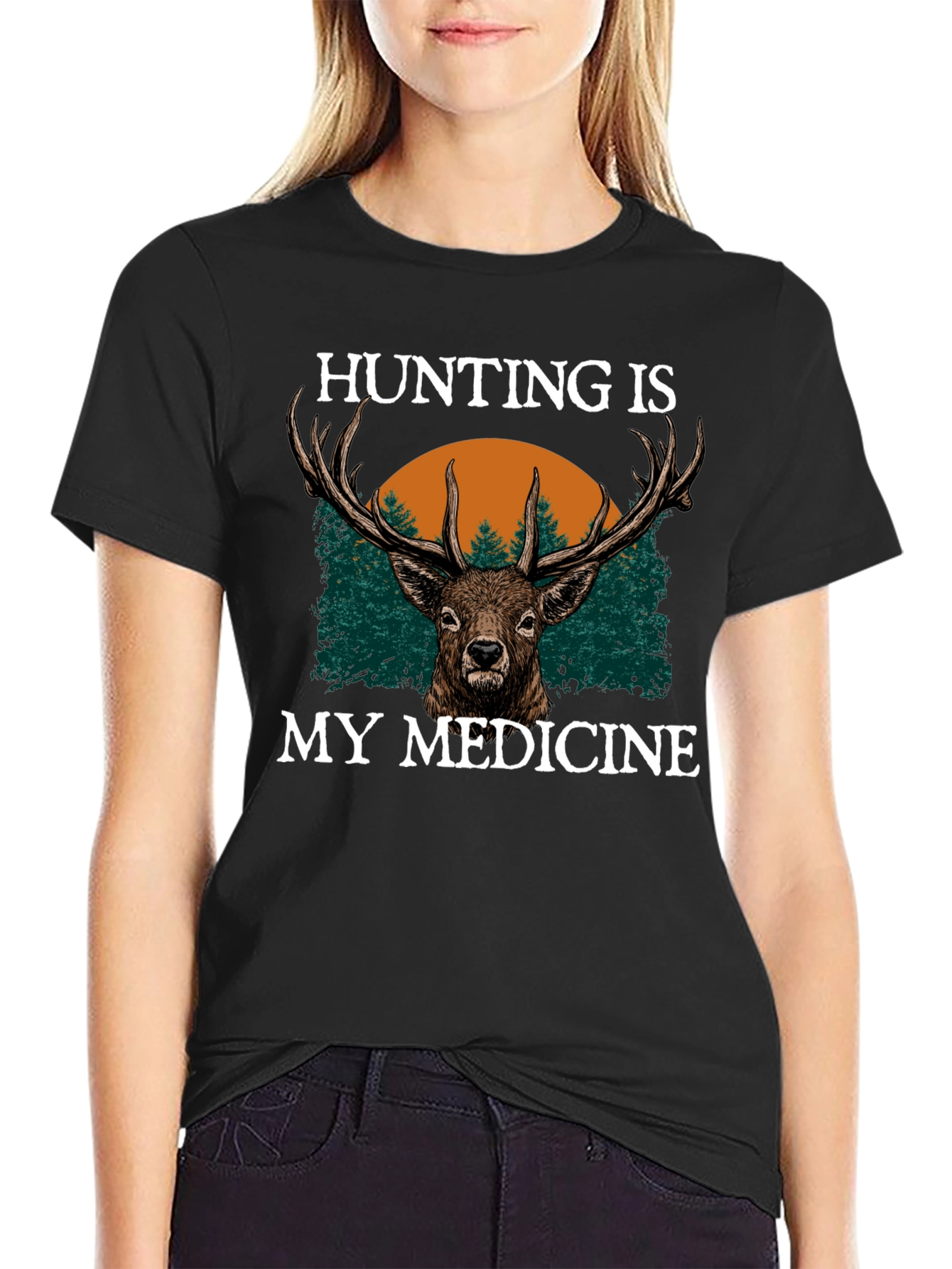Hunting Is My Medicine Graphic T-Shirt