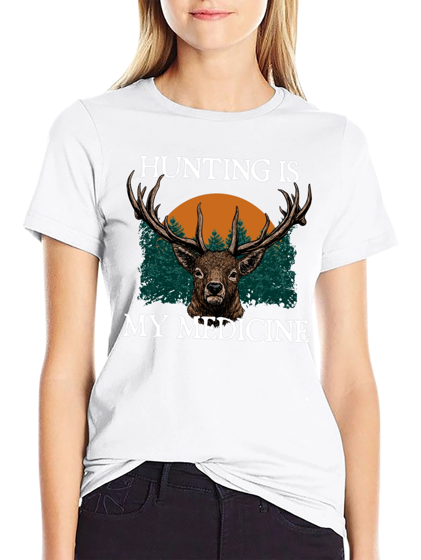 Hunting Is My Medicine Graphic T-Shirt