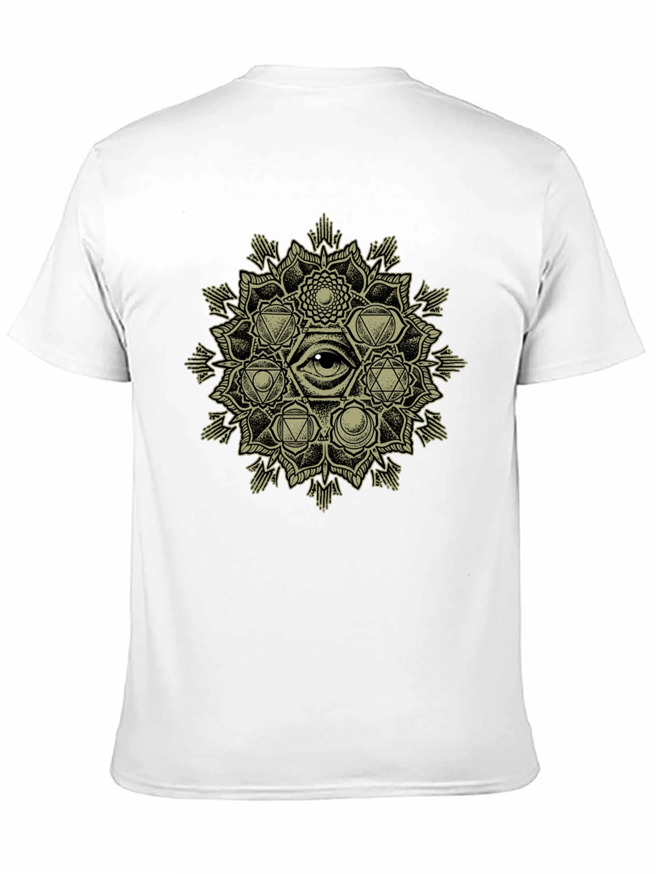 Mystic Eye Mandala Graphic Tee - Black