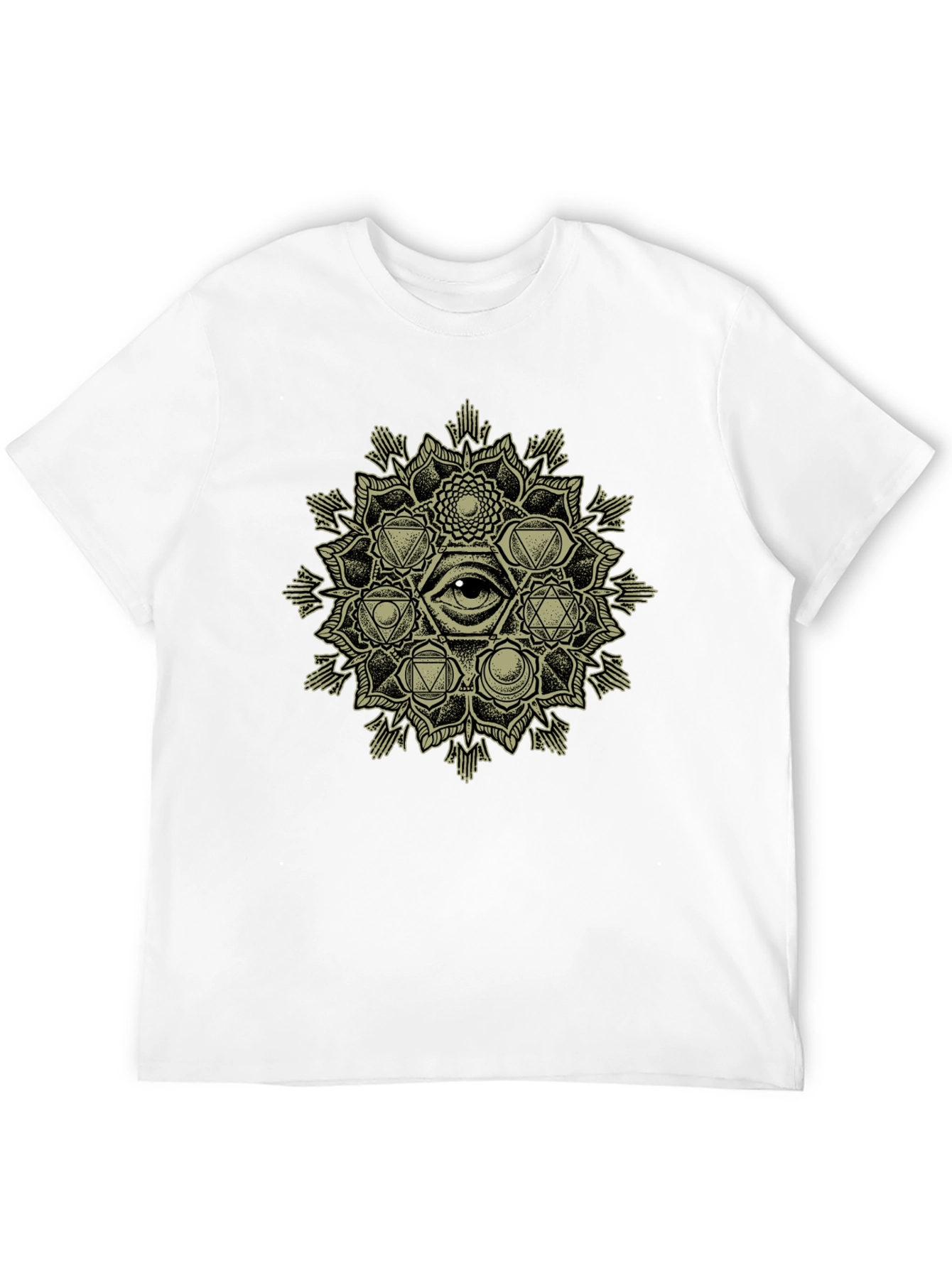 Mystic Eye Mandala Graphic Tee - Black