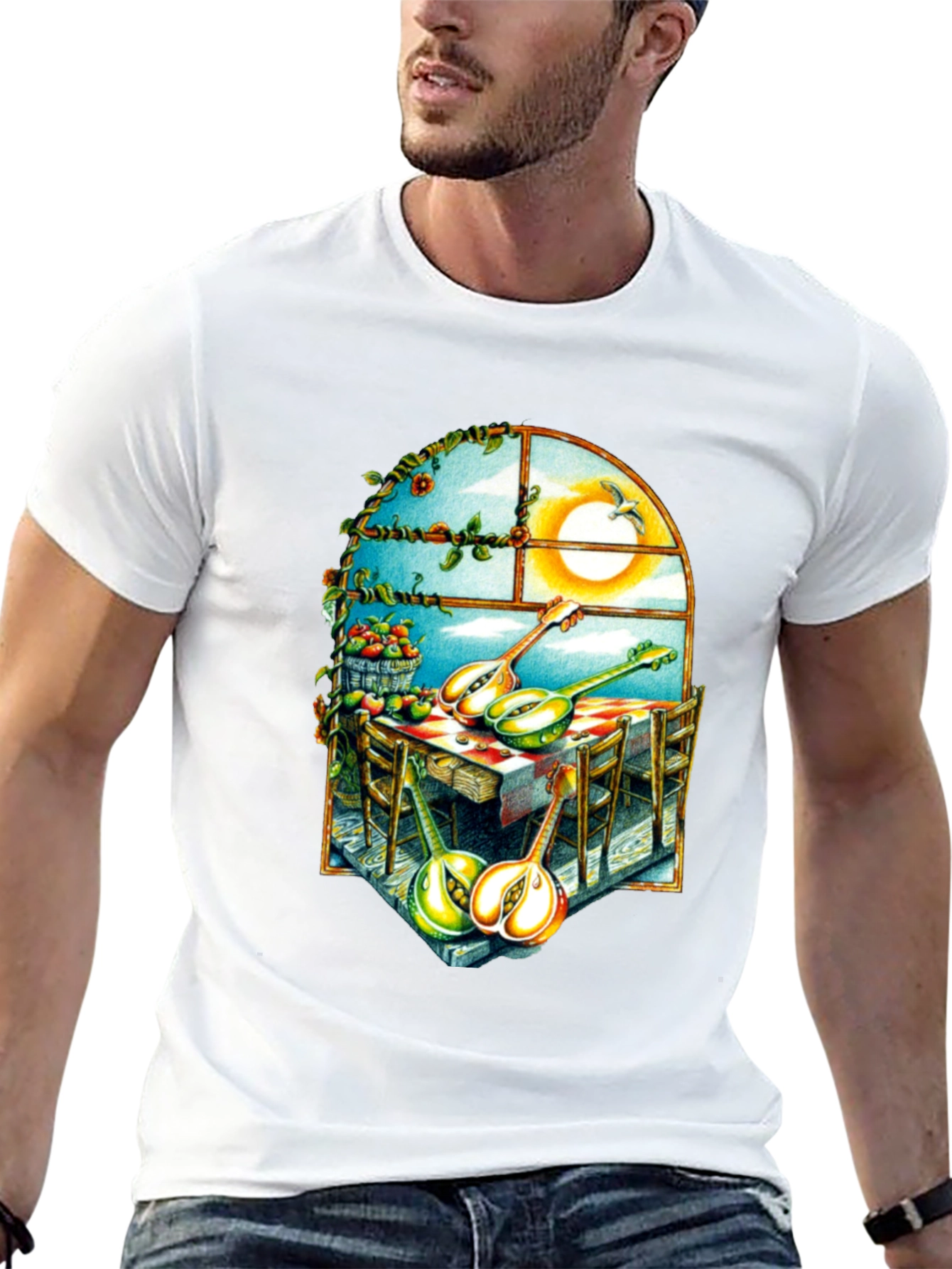 Surreal Fruit & Music T-Shirt