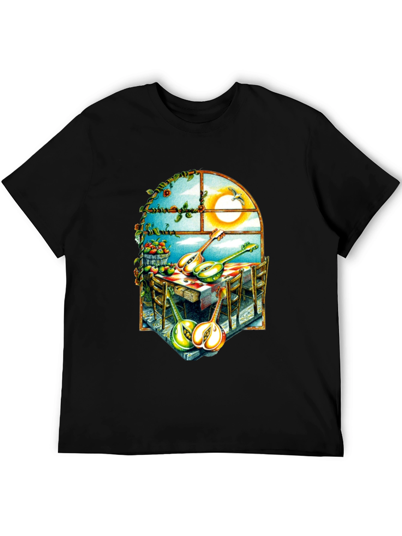 Surreal Fruit & Music T-Shirt
