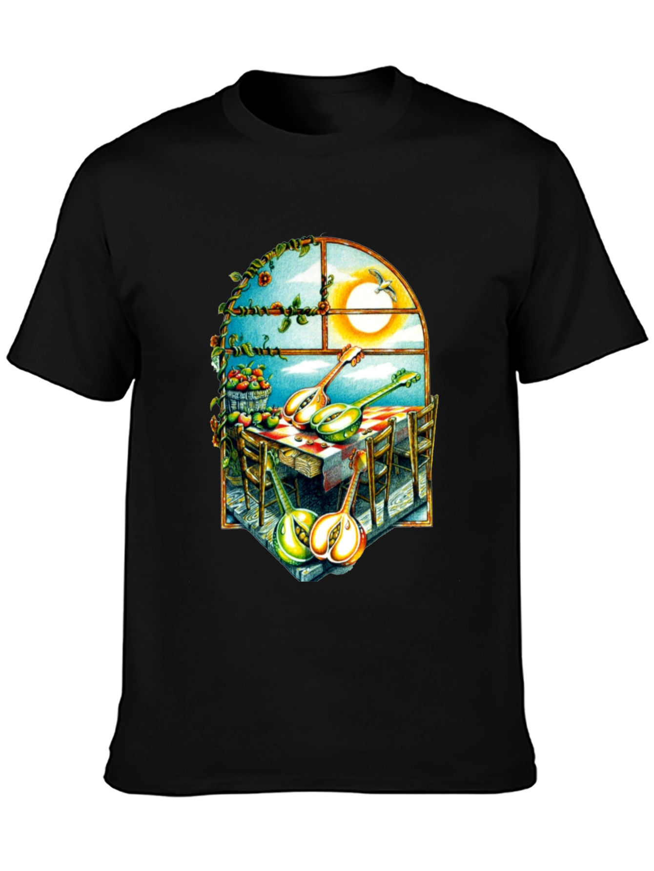 Surreal Fruit & Music T-Shirt