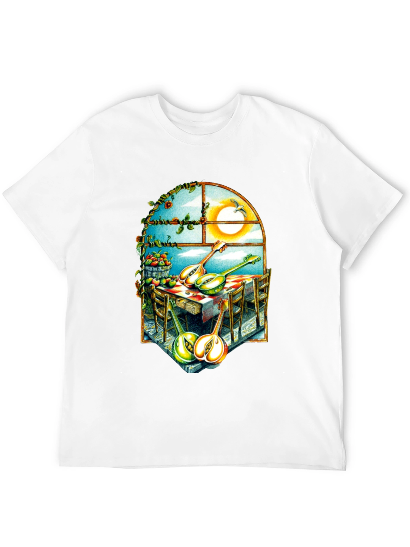 Surreal Fruit & Music T-Shirt