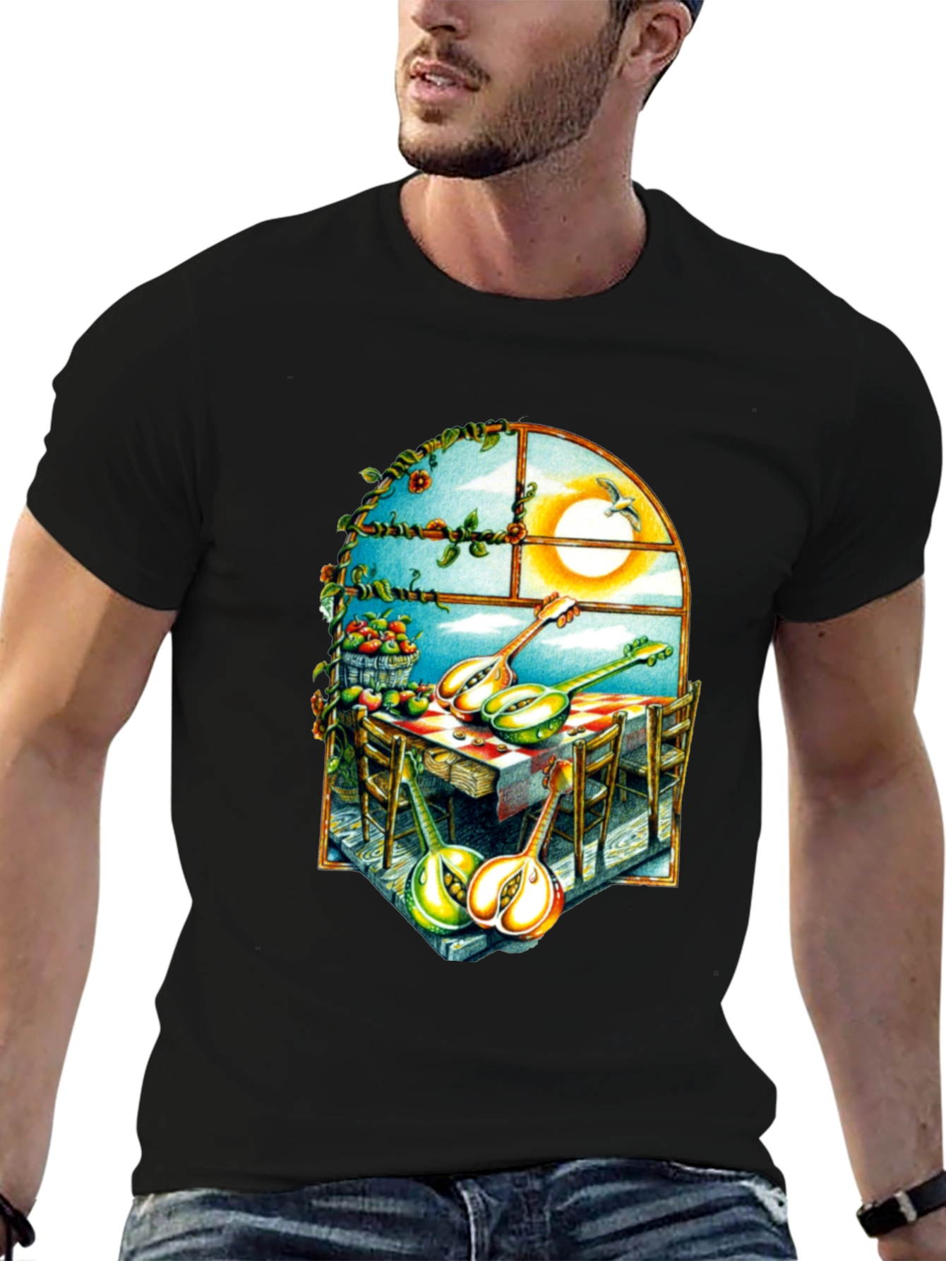 Surreal Fruit & Music T-Shirt
